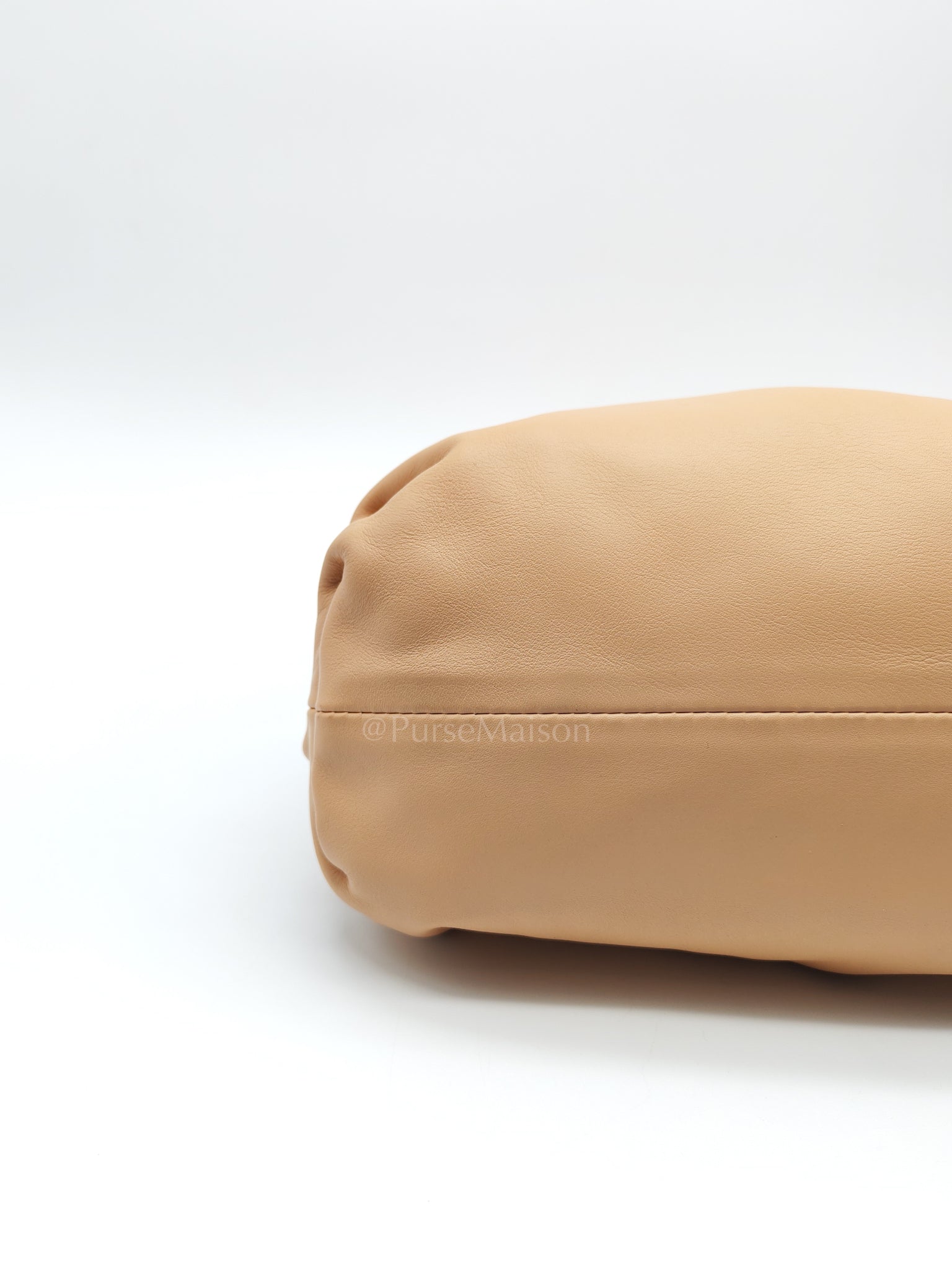 The Pouch Clutch in Beige Smooth Calfskin Leather | Purse Maison Luxury Bags Shop