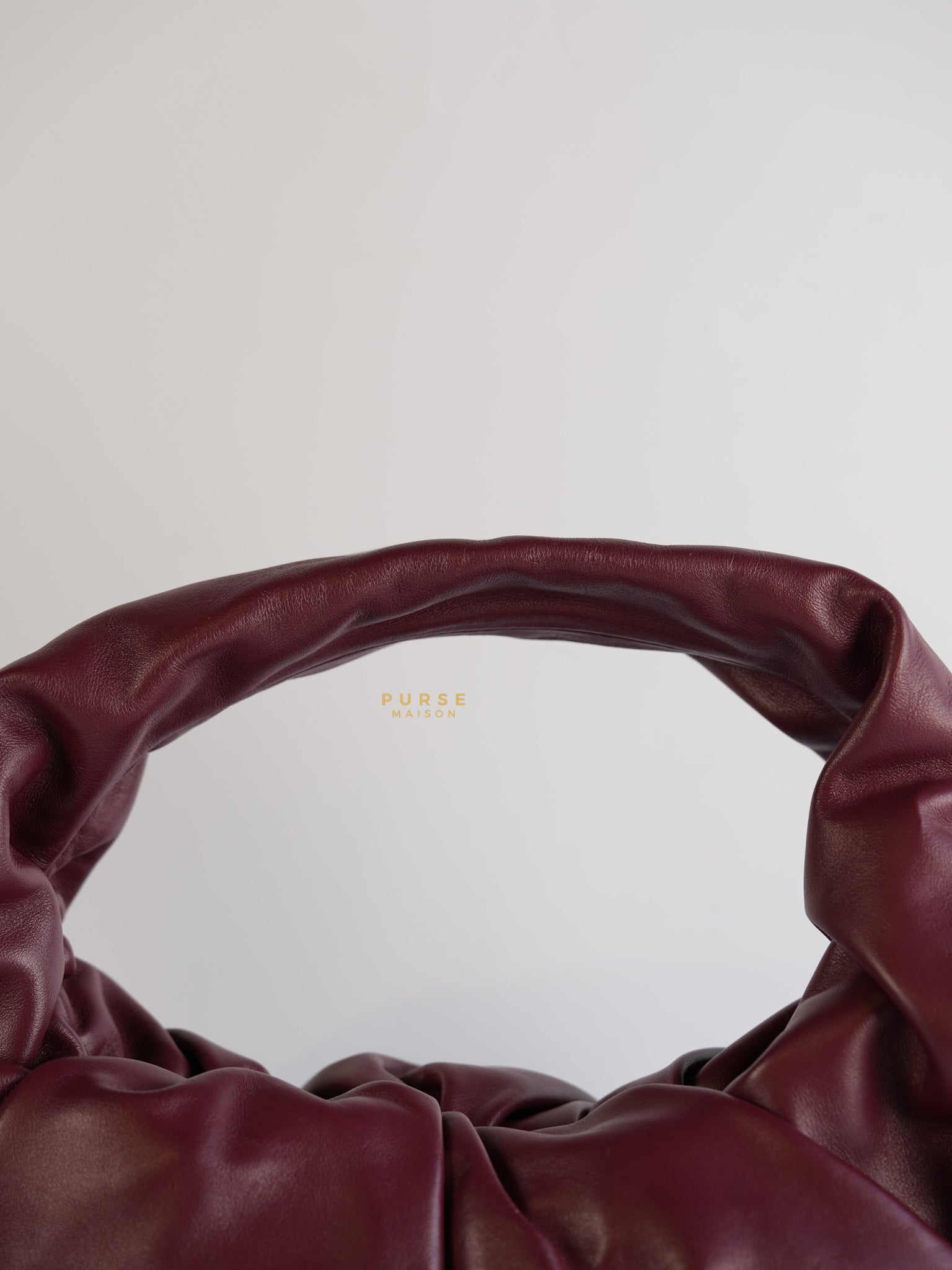 The Shoulder Hobo Bag Maroon | Purse Maison Luxury Bags Shop