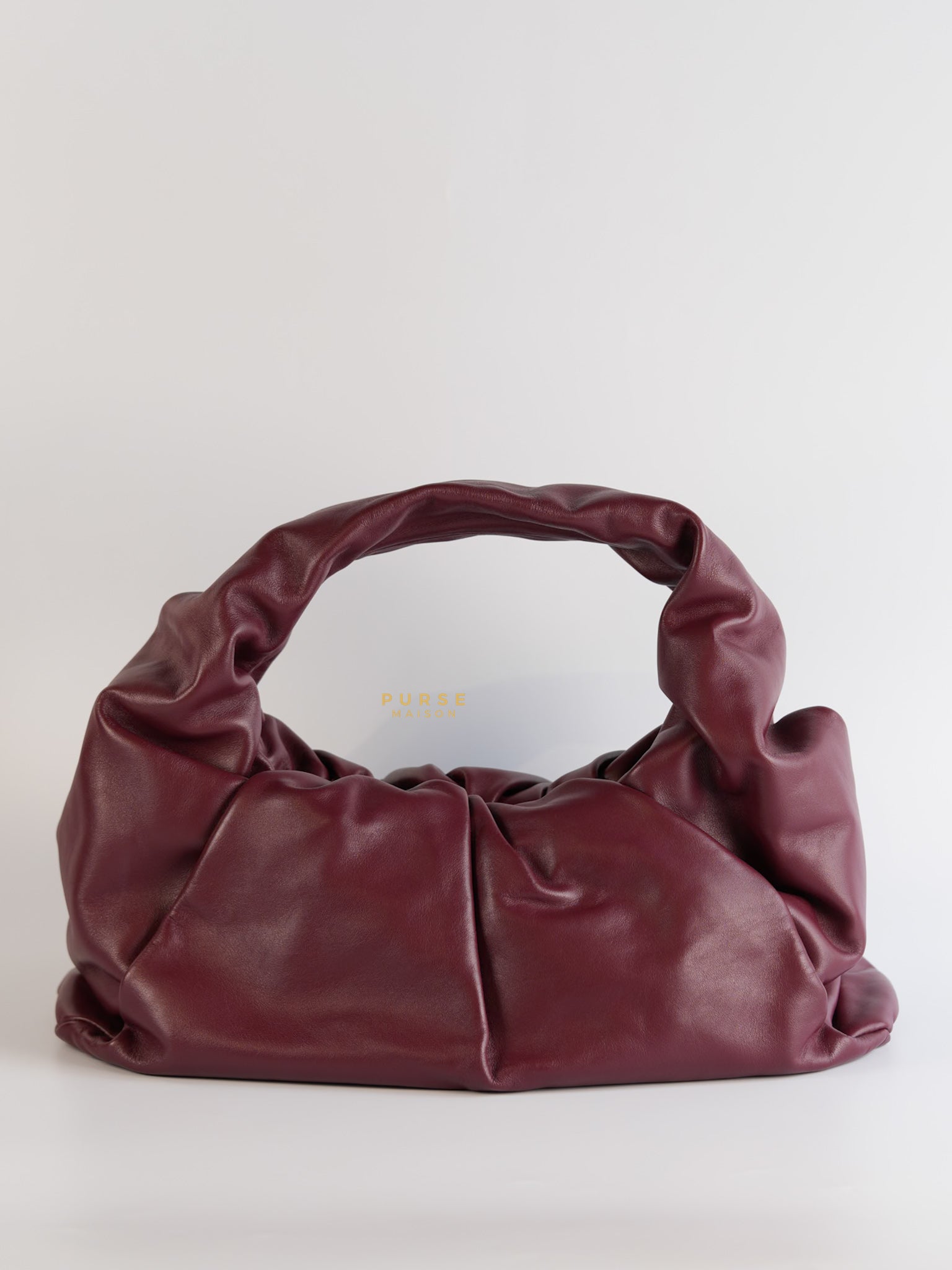The Shoulder Hobo Bag Maroon Purse Maison - Main Image