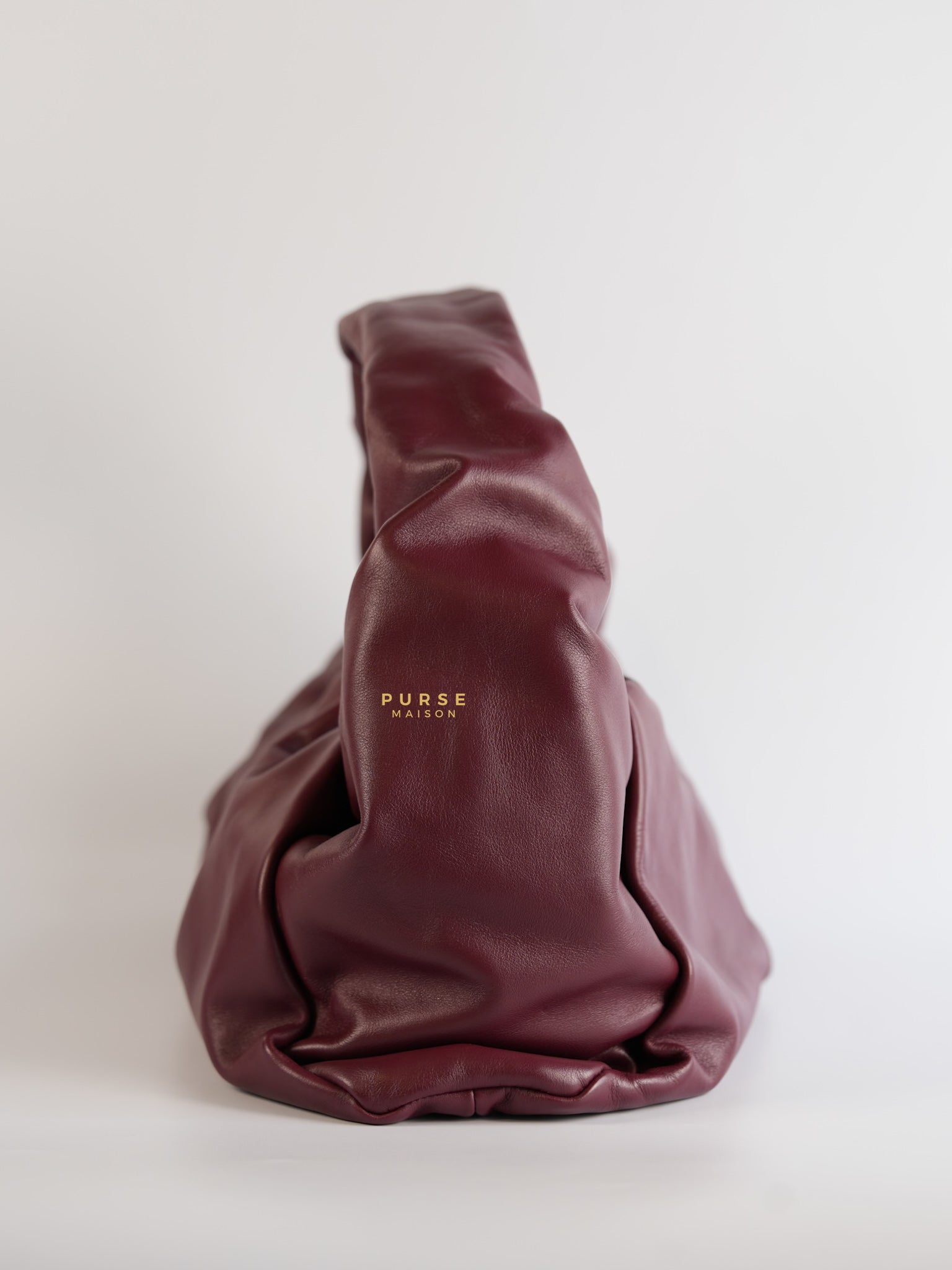 The Shoulder Hobo Bag Maroon | Purse Maison Luxury Bags Shop