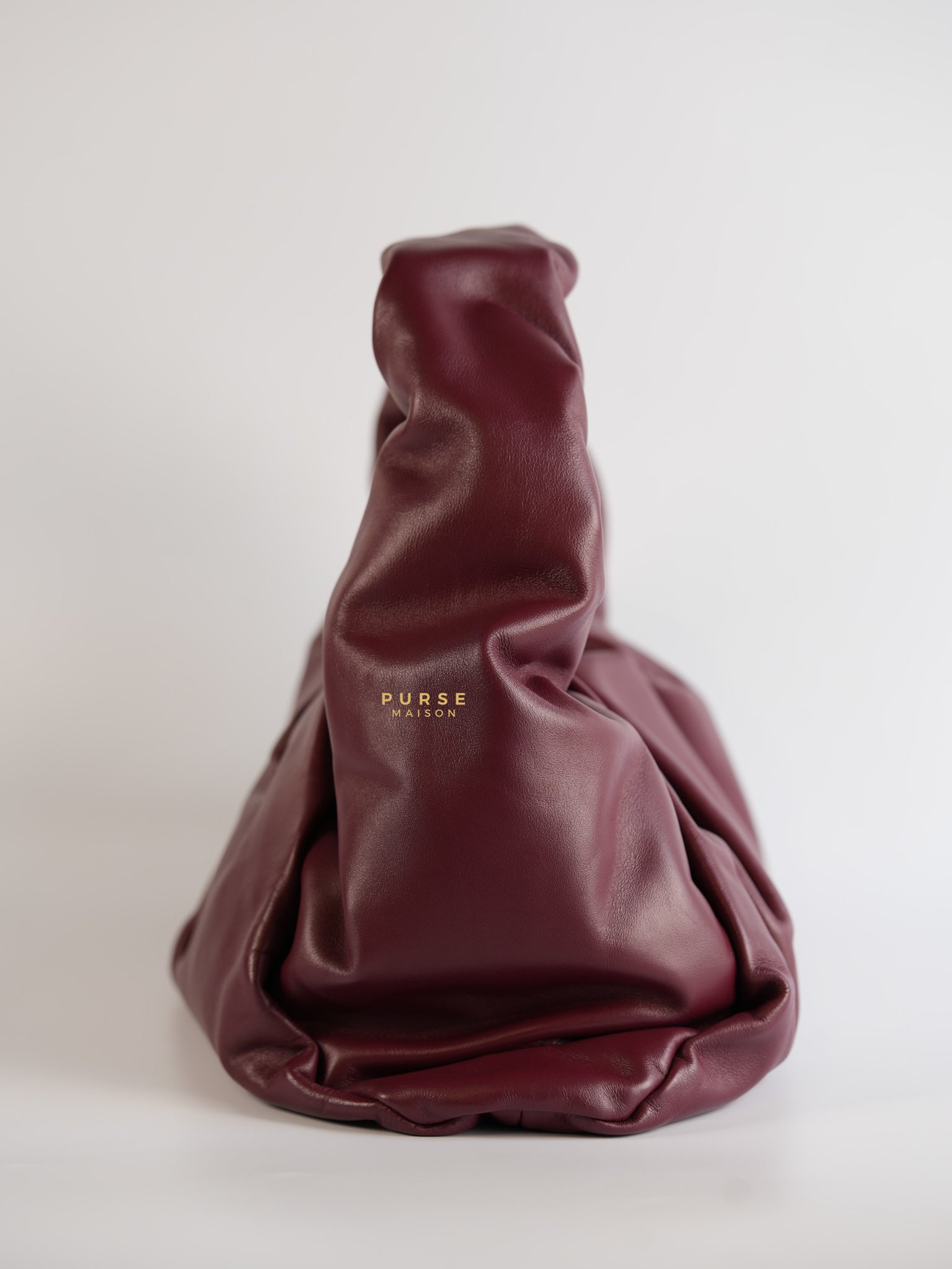 The Shoulder Hobo Bag Maroon | Purse Maison Luxury Bags Shop