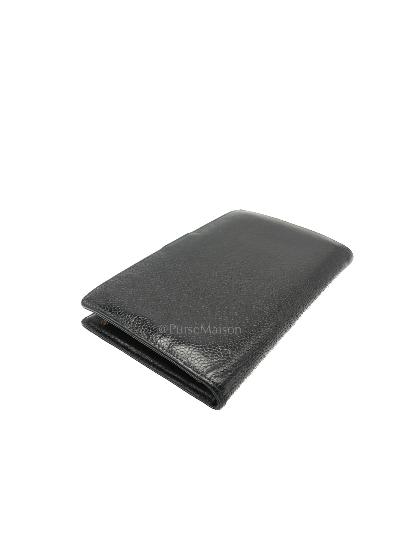 Timeless CC French Wallet in Black Caviar Leather Series 6 | Purse Maison Luxury Bags Shop