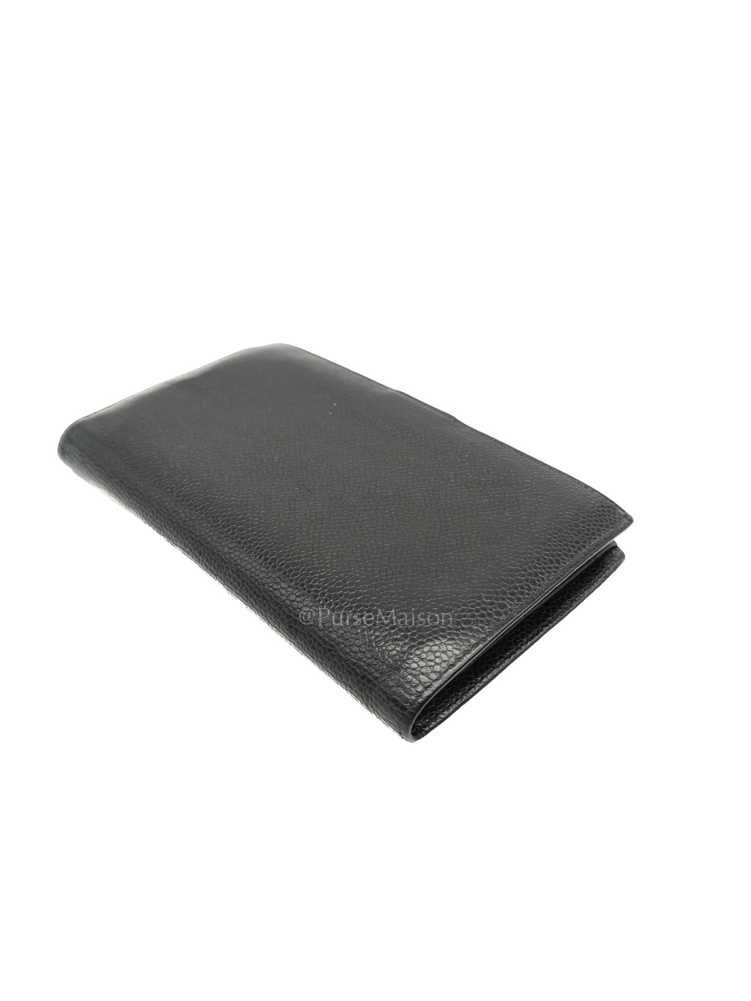 Timeless CC French Wallet in Black Caviar Leather Series 6 | Purse Maison Luxury Bags Shop