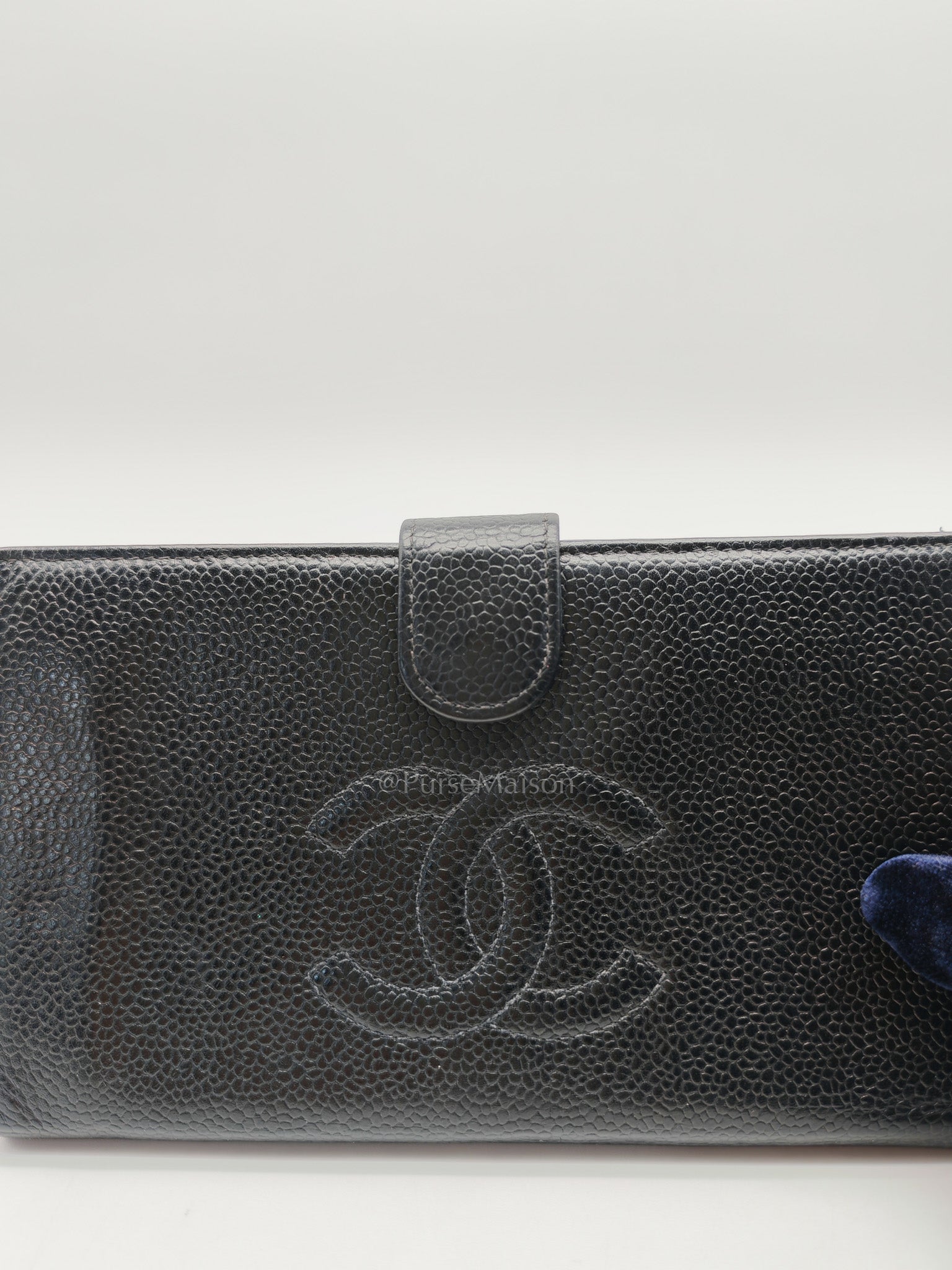 Timeless CC French Wallet in Black Caviar Leather Series 6 | Purse Maison Luxury Bags Shop