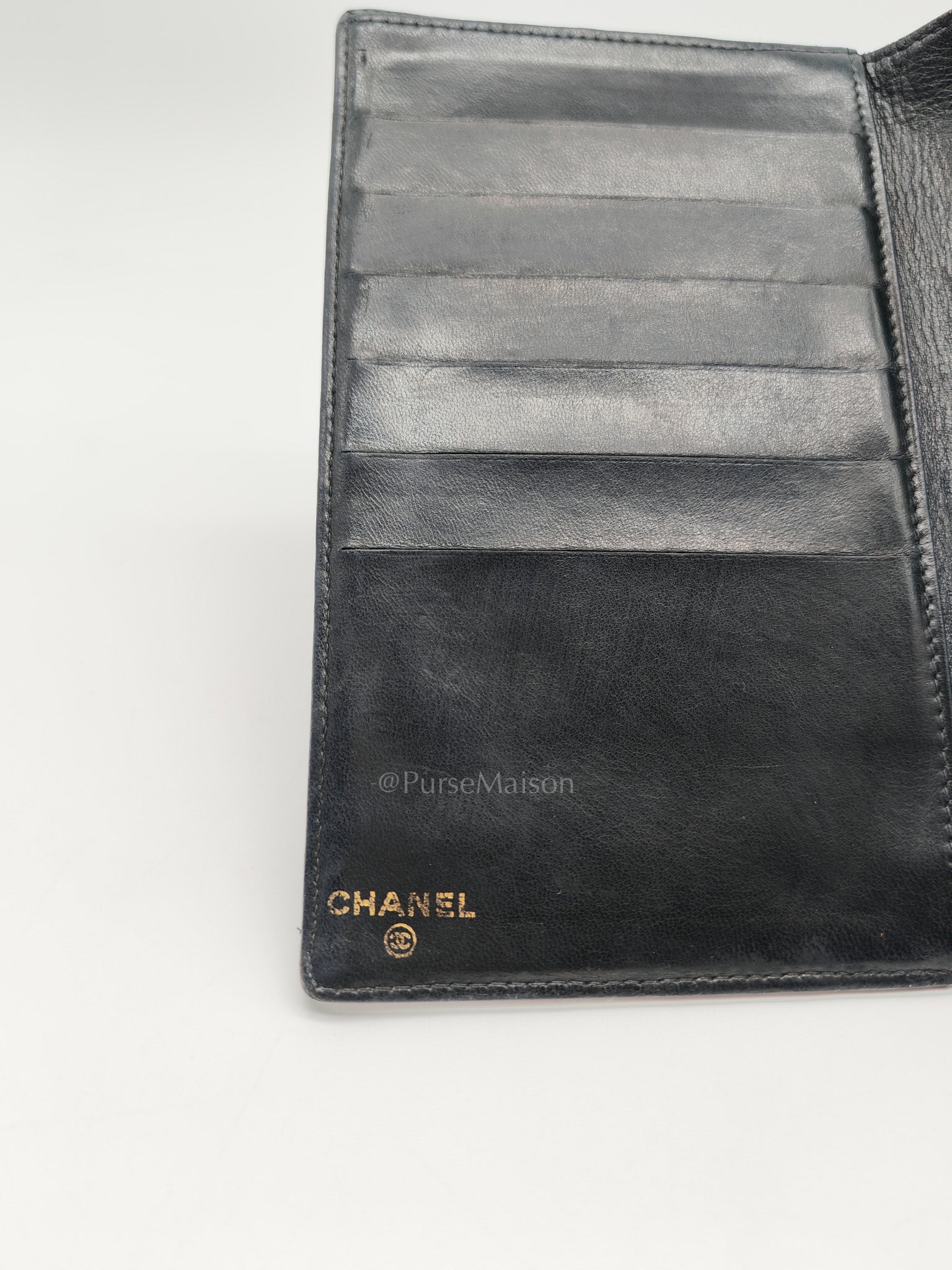 Timeless CC French Wallet in Black Caviar Leather Series 6 | Purse Maison Luxury Bags Shop