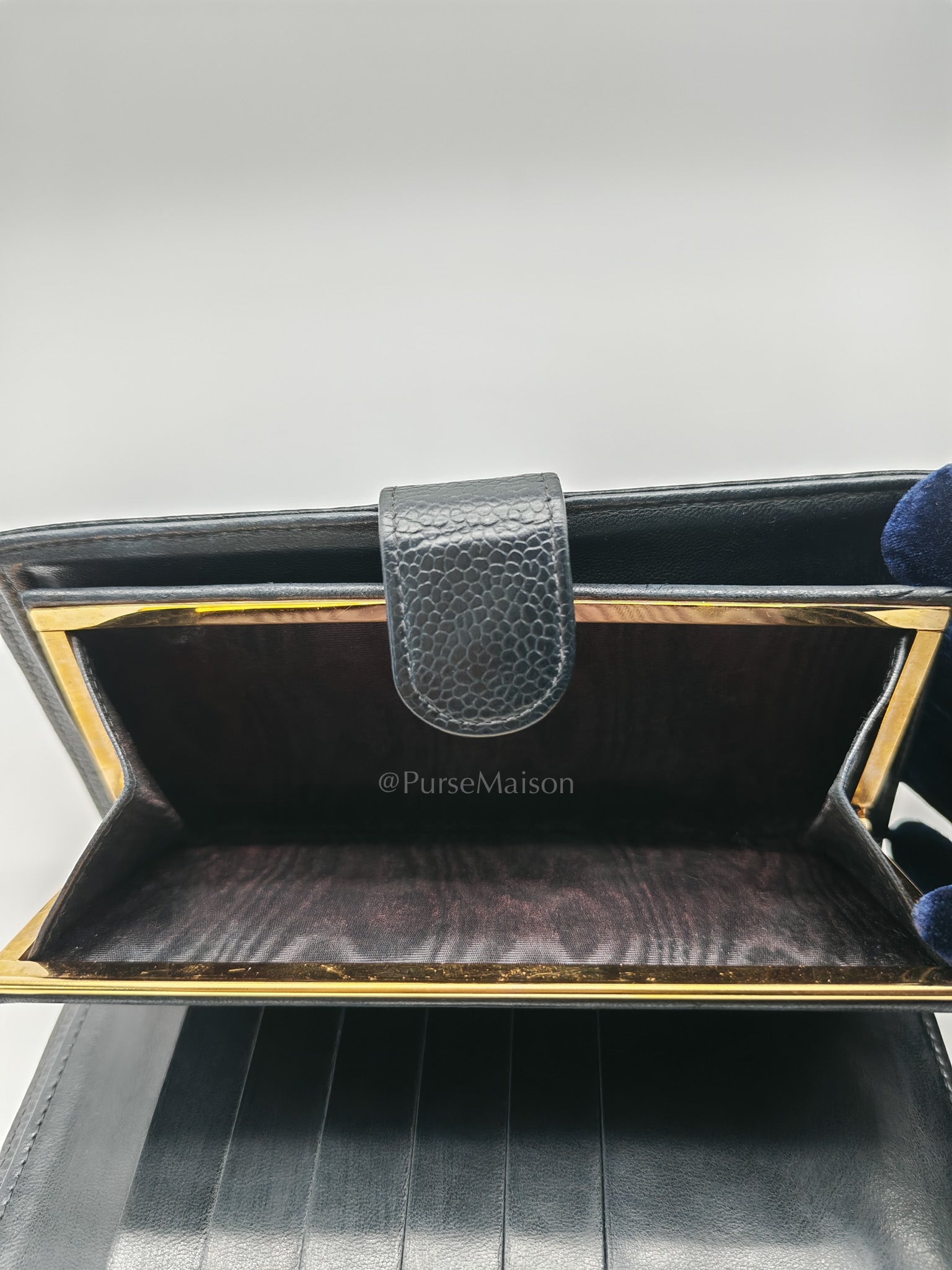 Timeless CC French Wallet in Black Caviar Leather Series 6 | Purse Maison Luxury Bags Shop