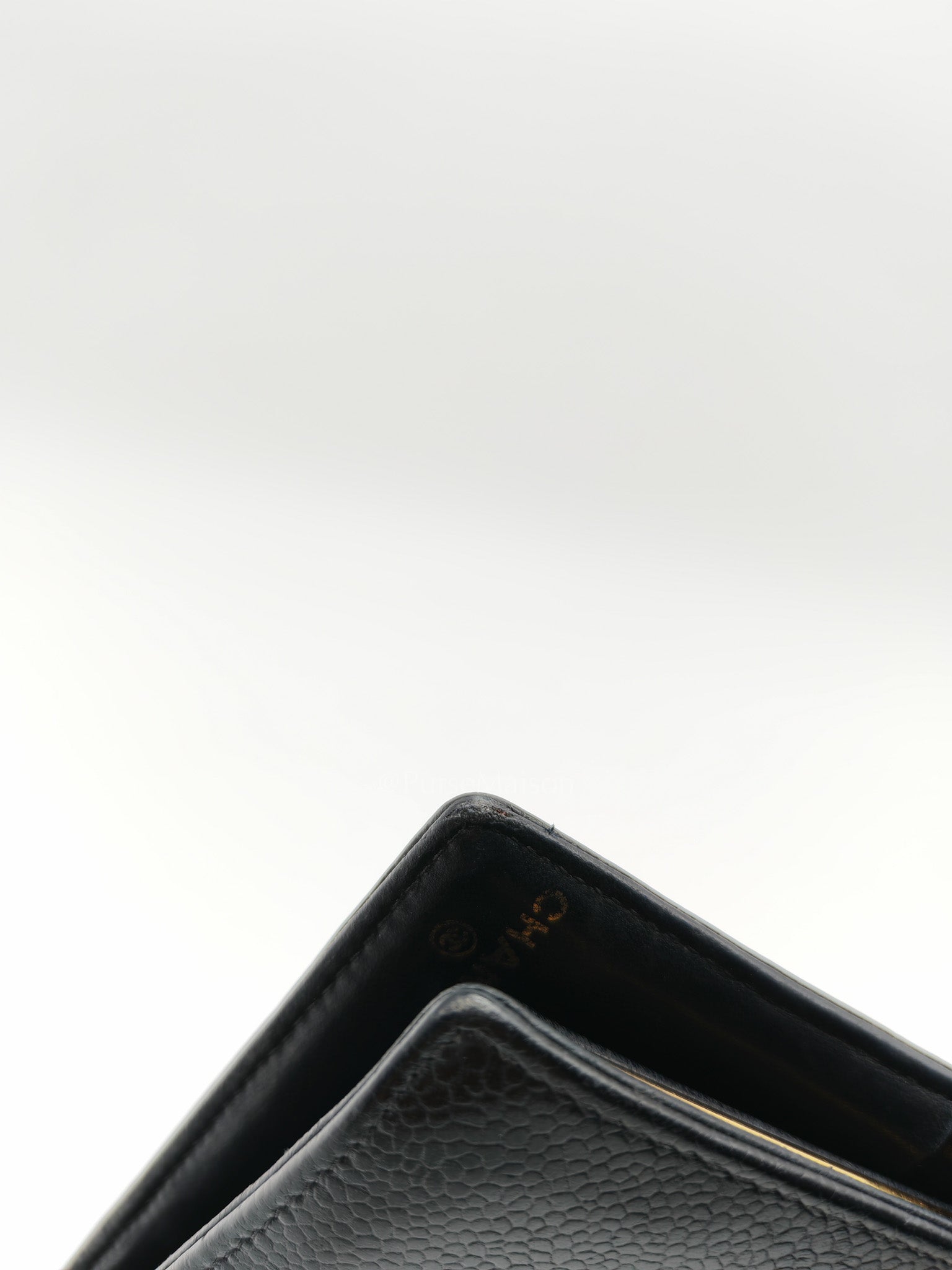 Timeless CC French Wallet in Black Caviar Leather Series 6 | Purse Maison Luxury Bags Shop