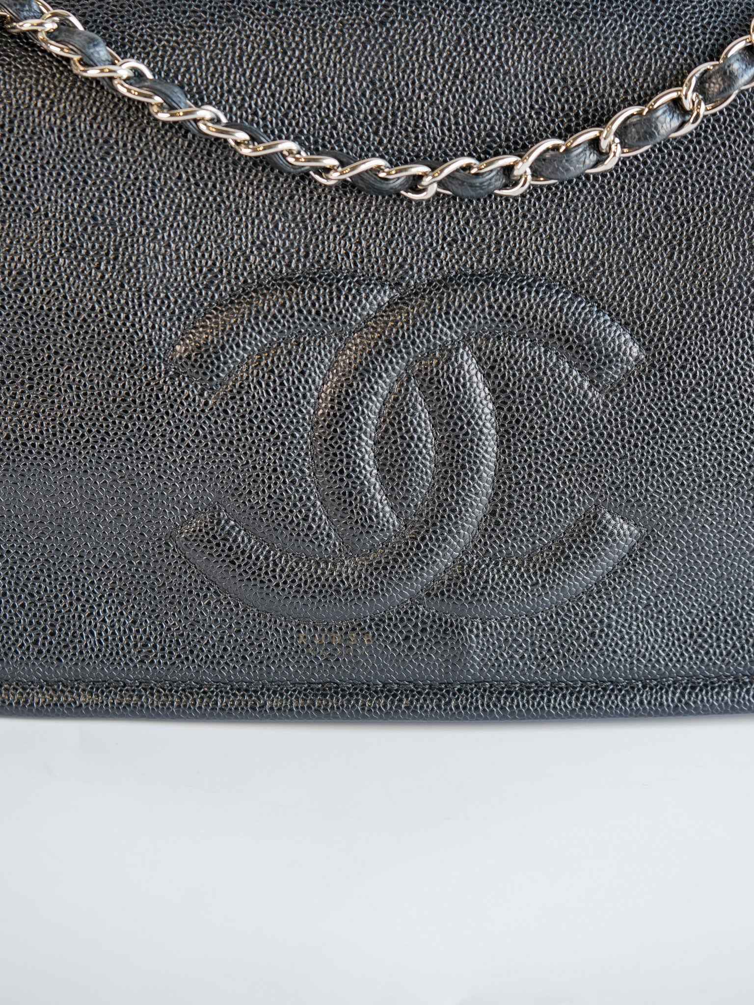 Timeless Flap Jumbo in Caviar Leather and Silver Hardware Series 15 | Purse Maison Luxury Bags Shop