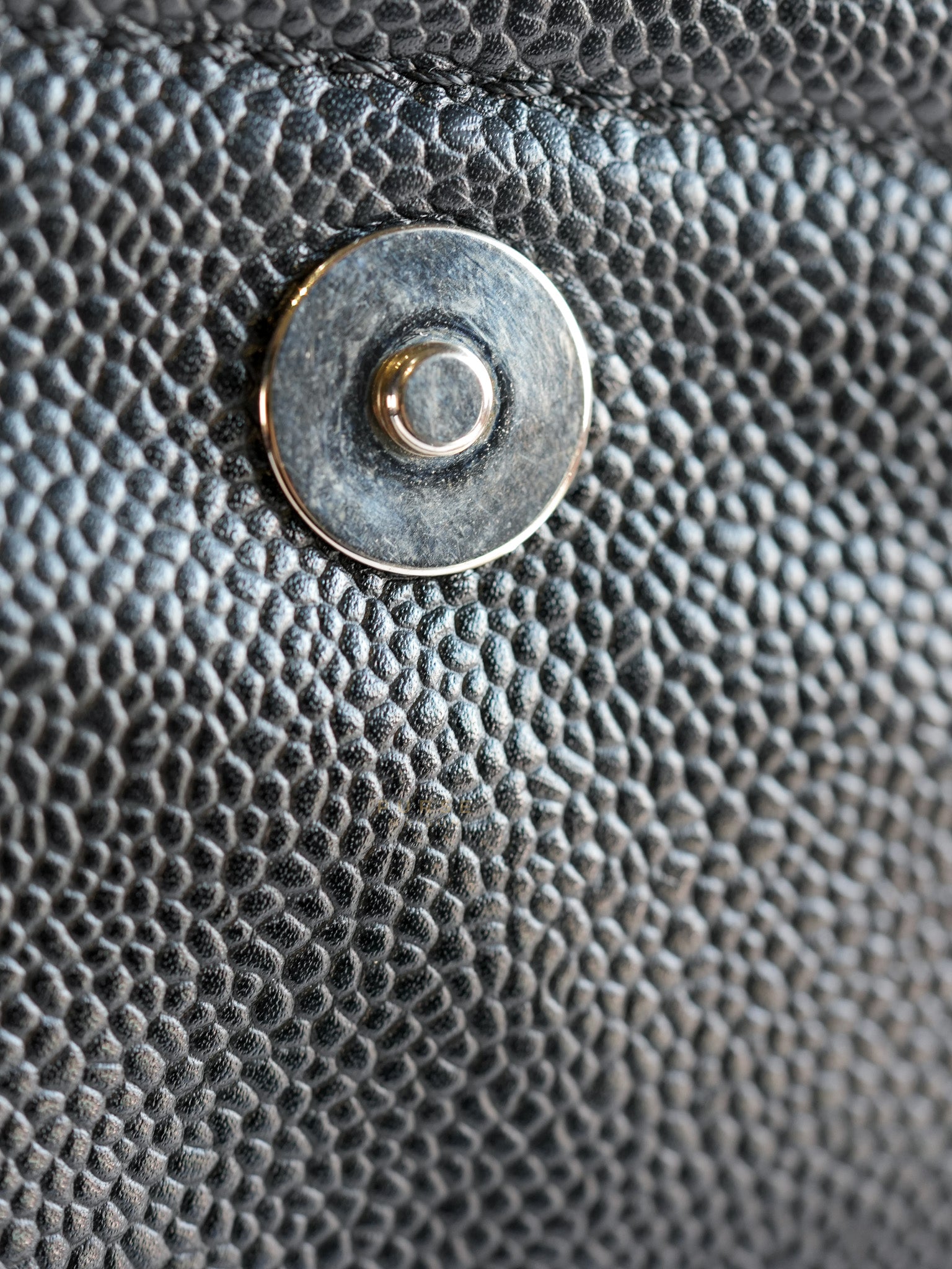 Timeless Flap Jumbo in Caviar Leather and Silver Hardware Series 15 | Purse Maison Luxury Bags Shop