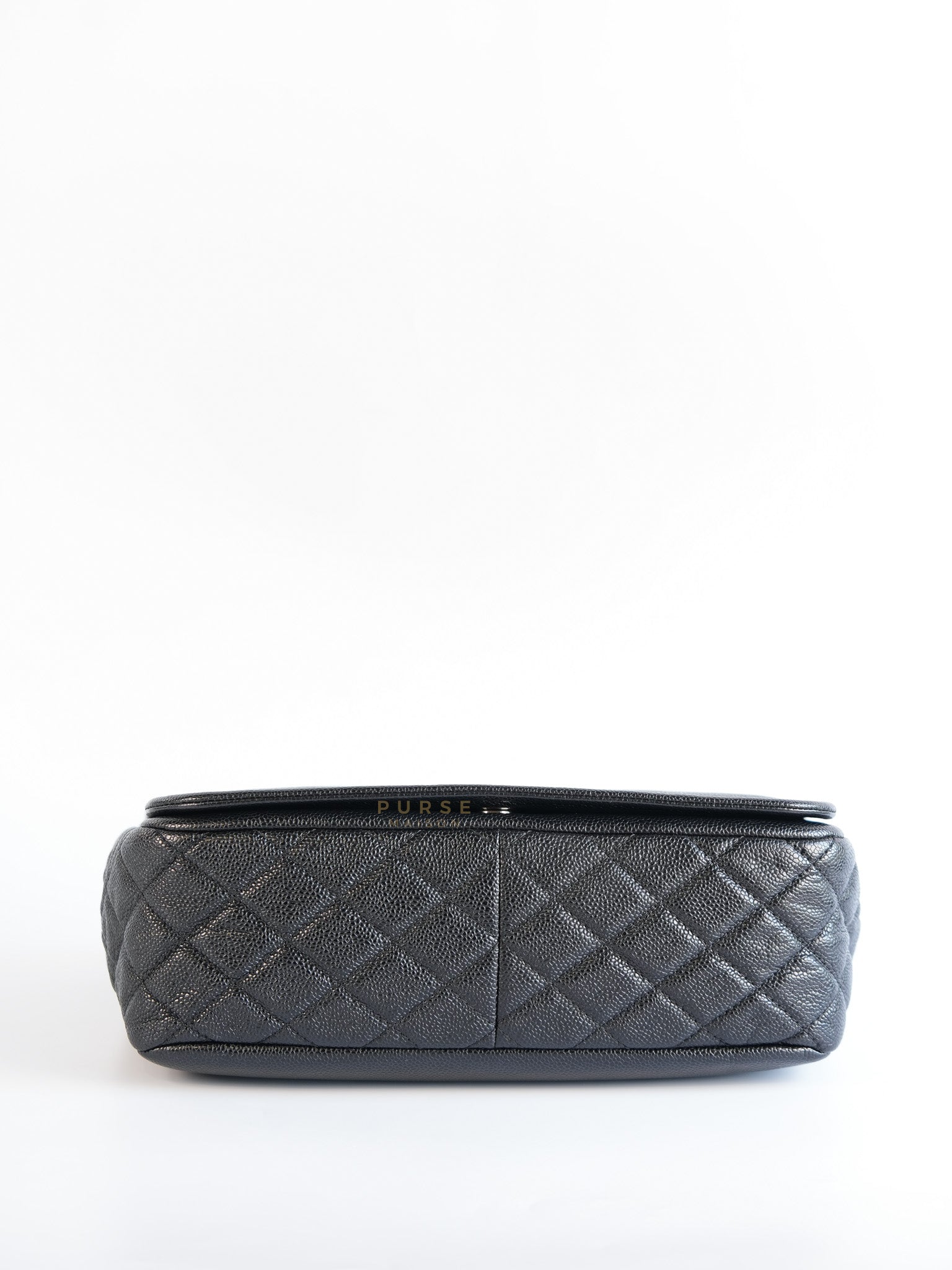 Timeless Flap Jumbo in Caviar Leather and Silver Hardware Series 15 | Purse Maison Luxury Bags Shop
