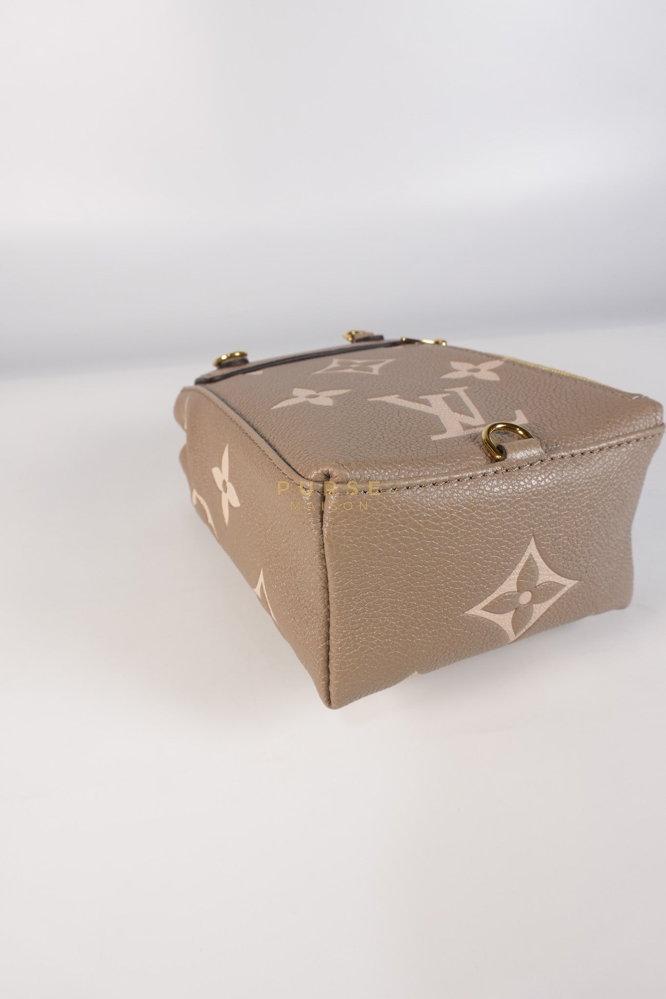 Tiny Backpack in Bicolor Monogram Empreinte Leather (Microchip) | Purse Maison Luxury Bags Shop