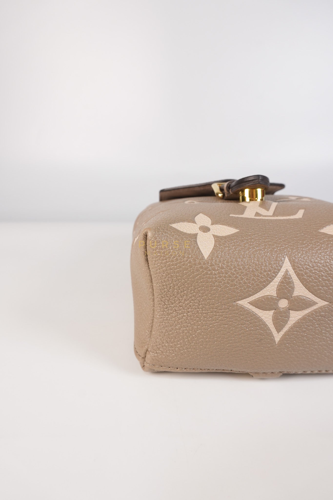 Tiny Backpack in Bicolor Monogram Empreinte Leather (Microchip) | Purse Maison Luxury Bags Shop