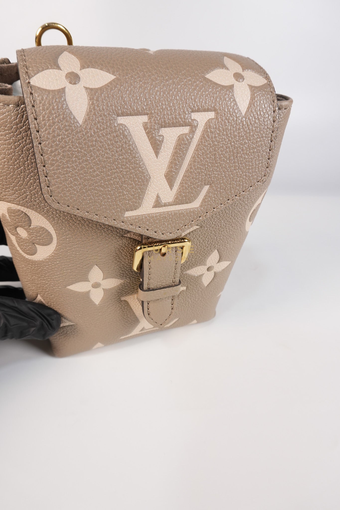 Tiny Backpack in Bicolor Monogram Empreinte Leather (Microchip) | Purse Maison Luxury Bags Shop