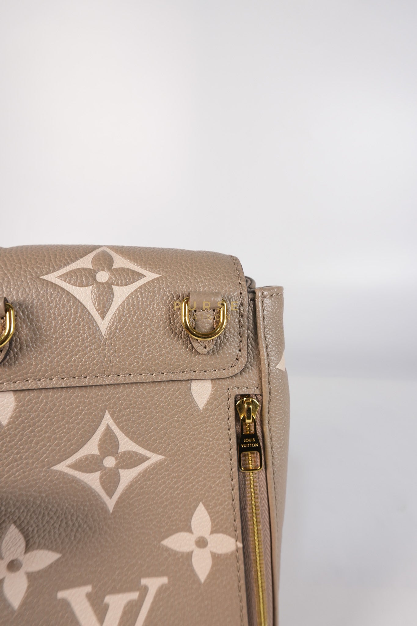 Tiny Backpack in Bicolor Monogram Empreinte Leather (Microchip) | Purse Maison Luxury Bags Shop