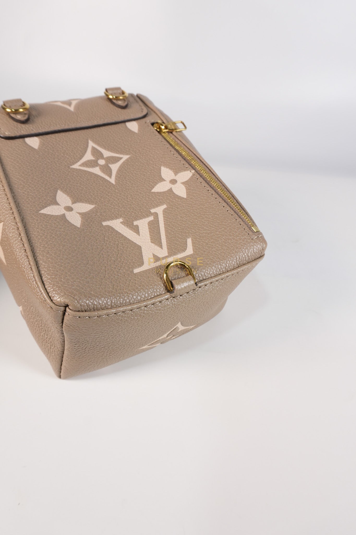 Tiny Backpack in Bicolor Monogram Empreinte Leather (Microchip) | Purse Maison Luxury Bags Shop
