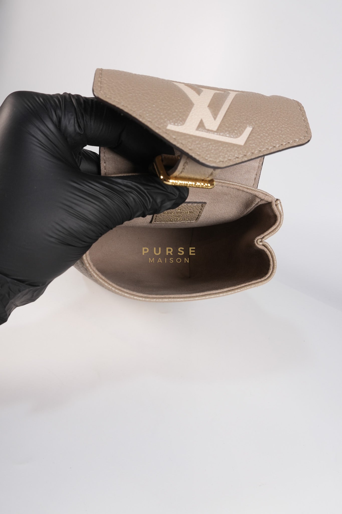Tiny Backpack in Bicolor Monogram Empreinte Leather (Microchip) | Purse Maison Luxury Bags Shop