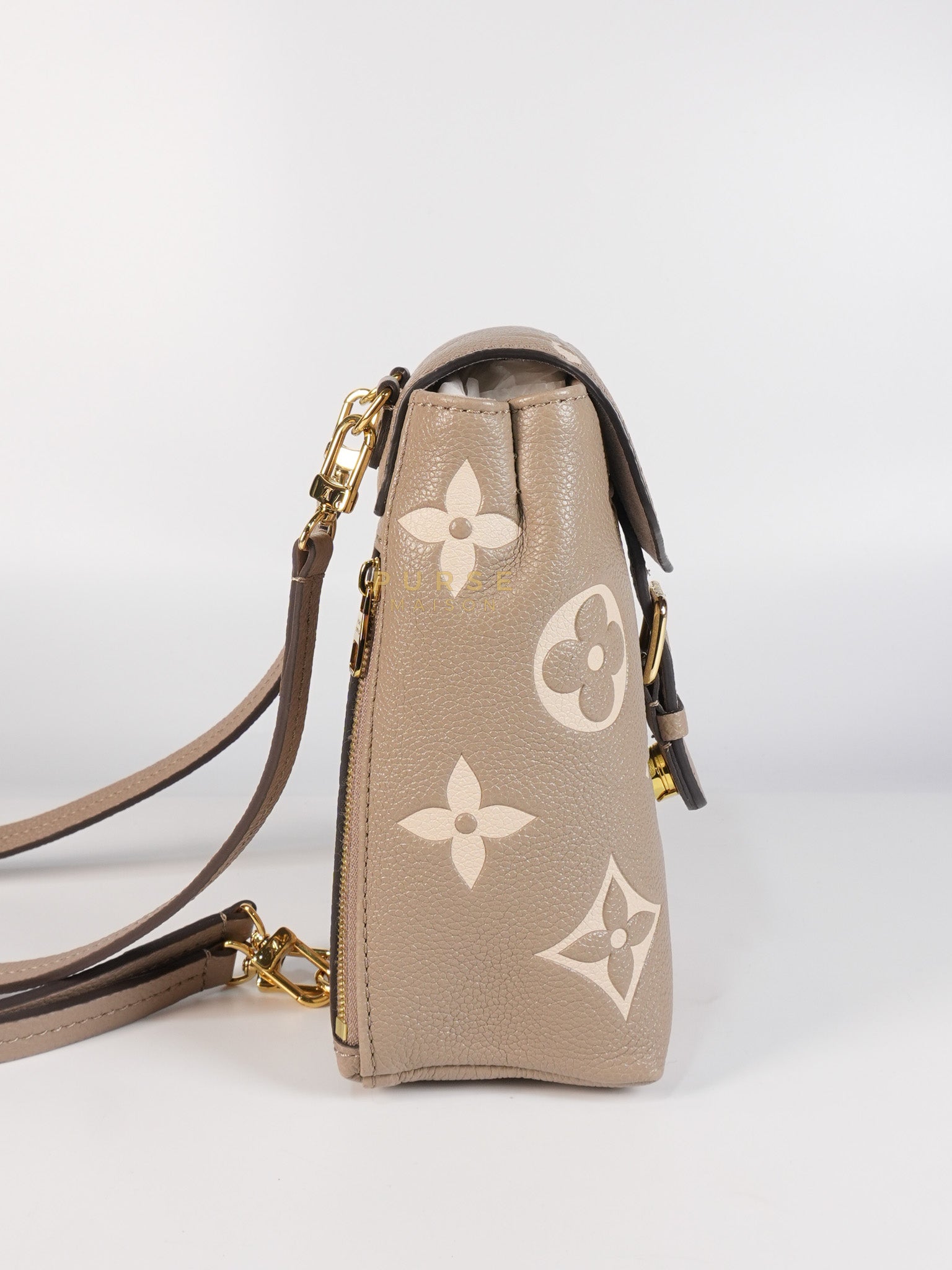 Tiny Backpack in Bicolor Monogram Empreinte Leather (Microchip) | Purse Maison Luxury Bags Shop