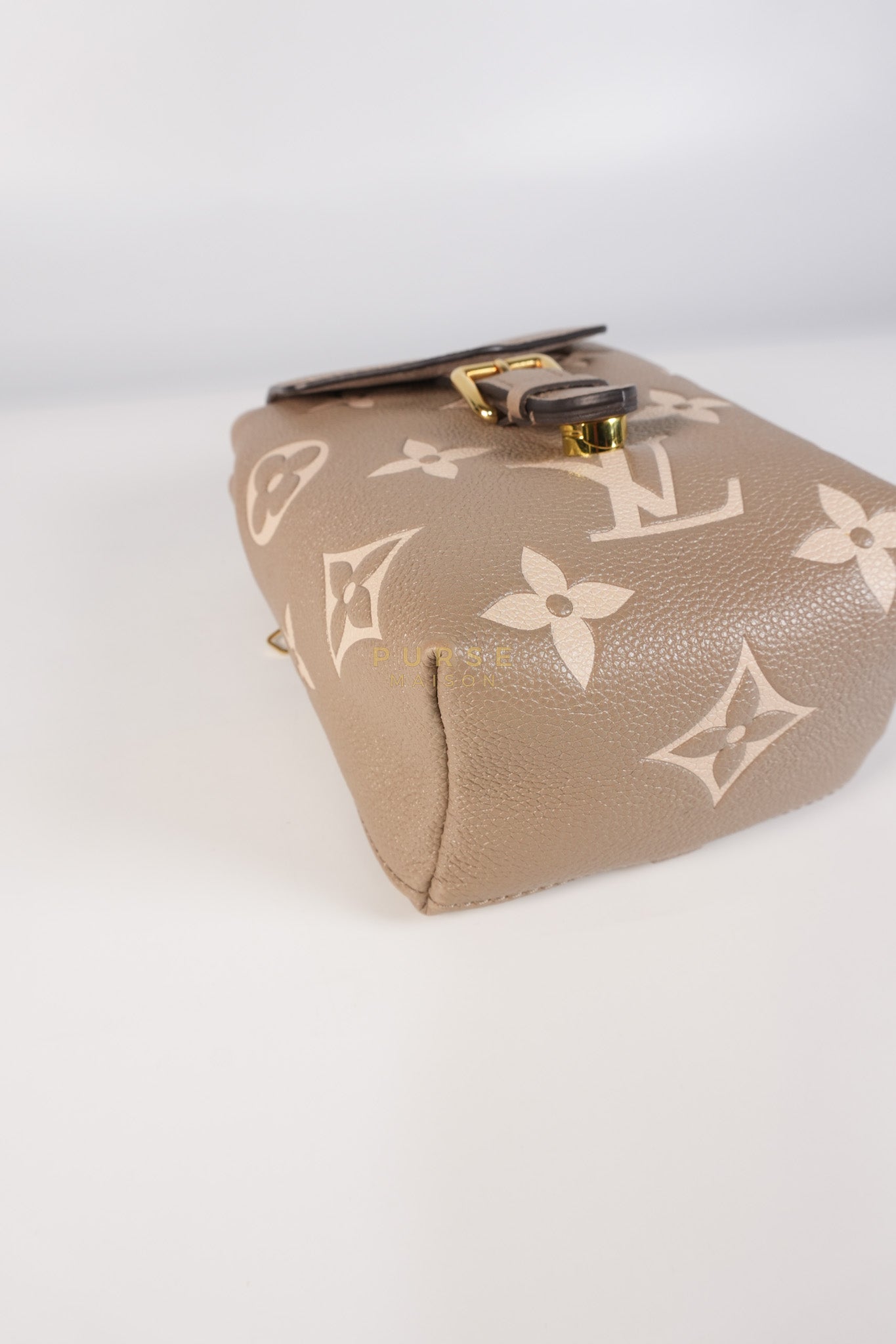 Tiny Backpack in Bicolor Monogram Empreinte Leather (Microchip) | Purse Maison Luxury Bags Shop