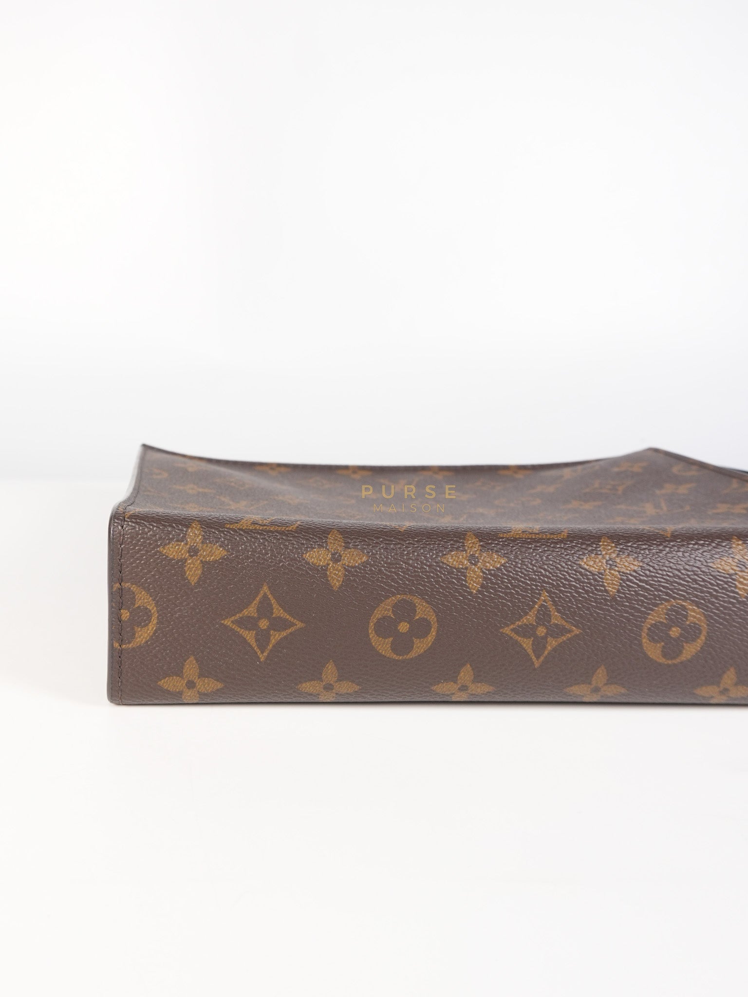 Toiletry Pouch in Monogram Canvas and Black Leather (Microchip) | Purse Maison Luxury Bags Shop