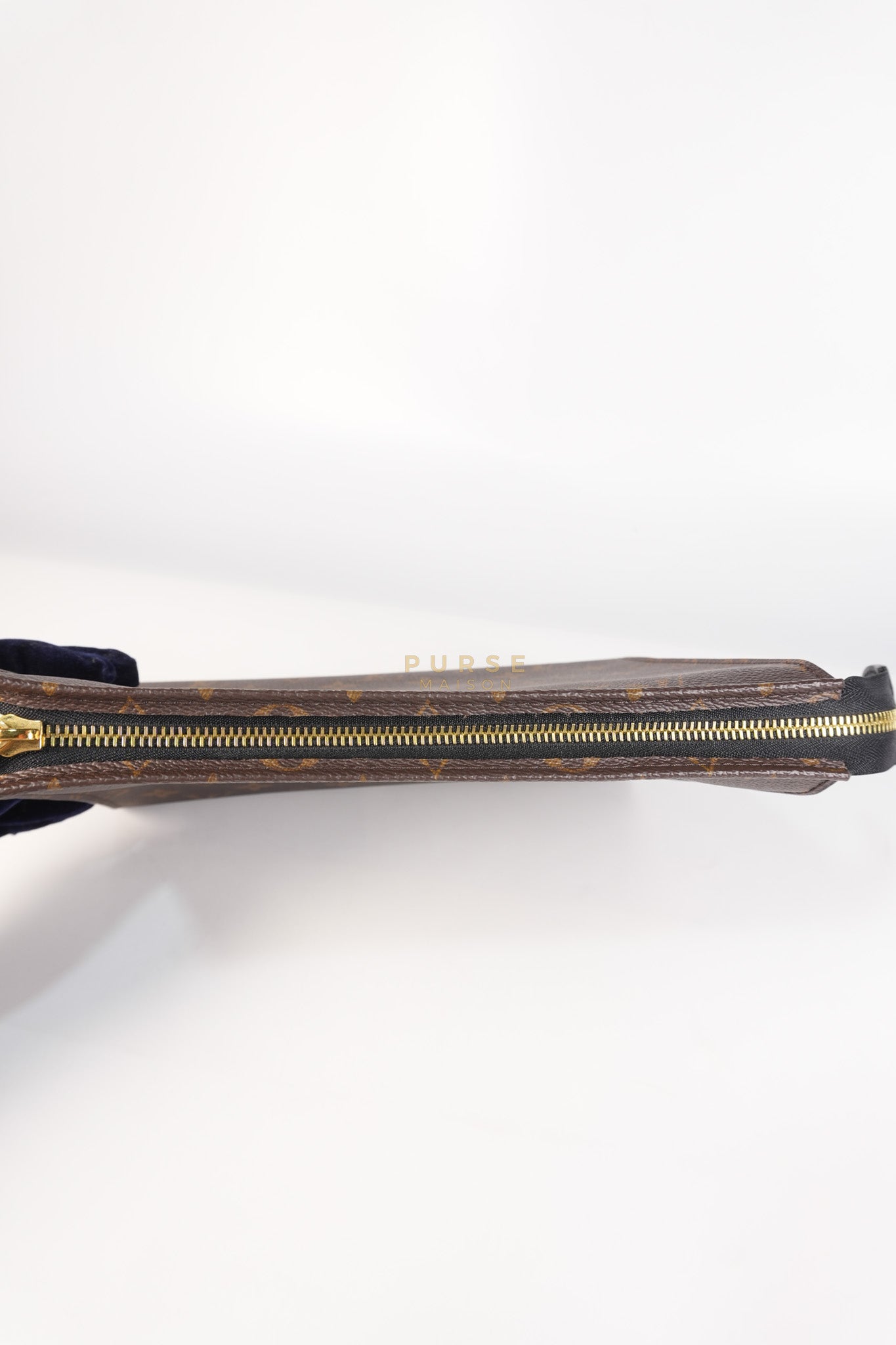 Toiletry Pouch in Monogram Canvas and Black Leather (Microchip) | Purse Maison Luxury Bags Shop