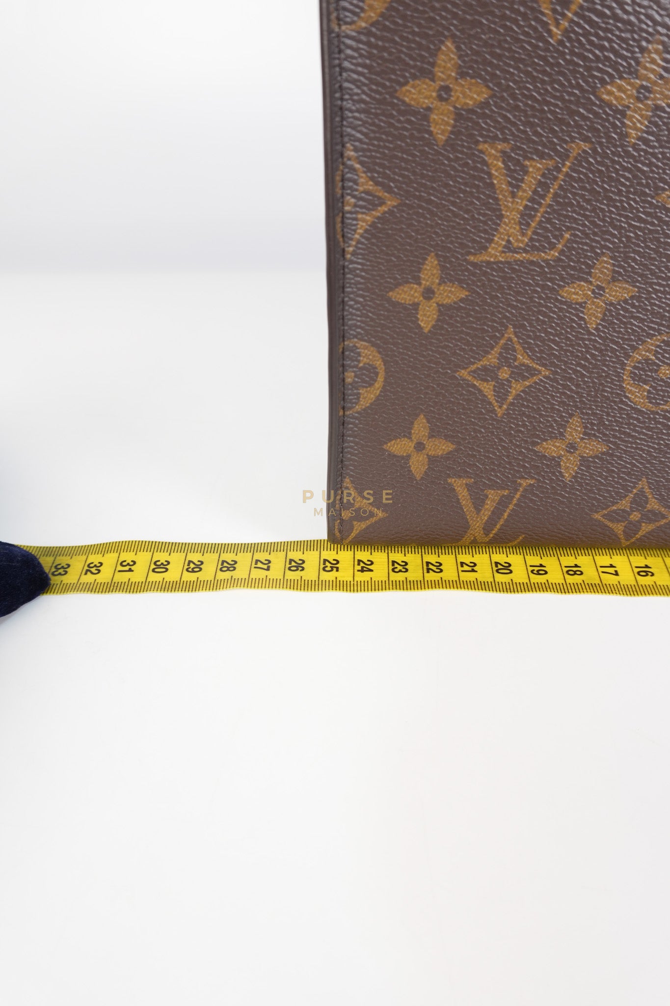 Toiletry Pouch in Monogram Canvas and Black Leather (Microchip) | Purse Maison Luxury Bags Shop