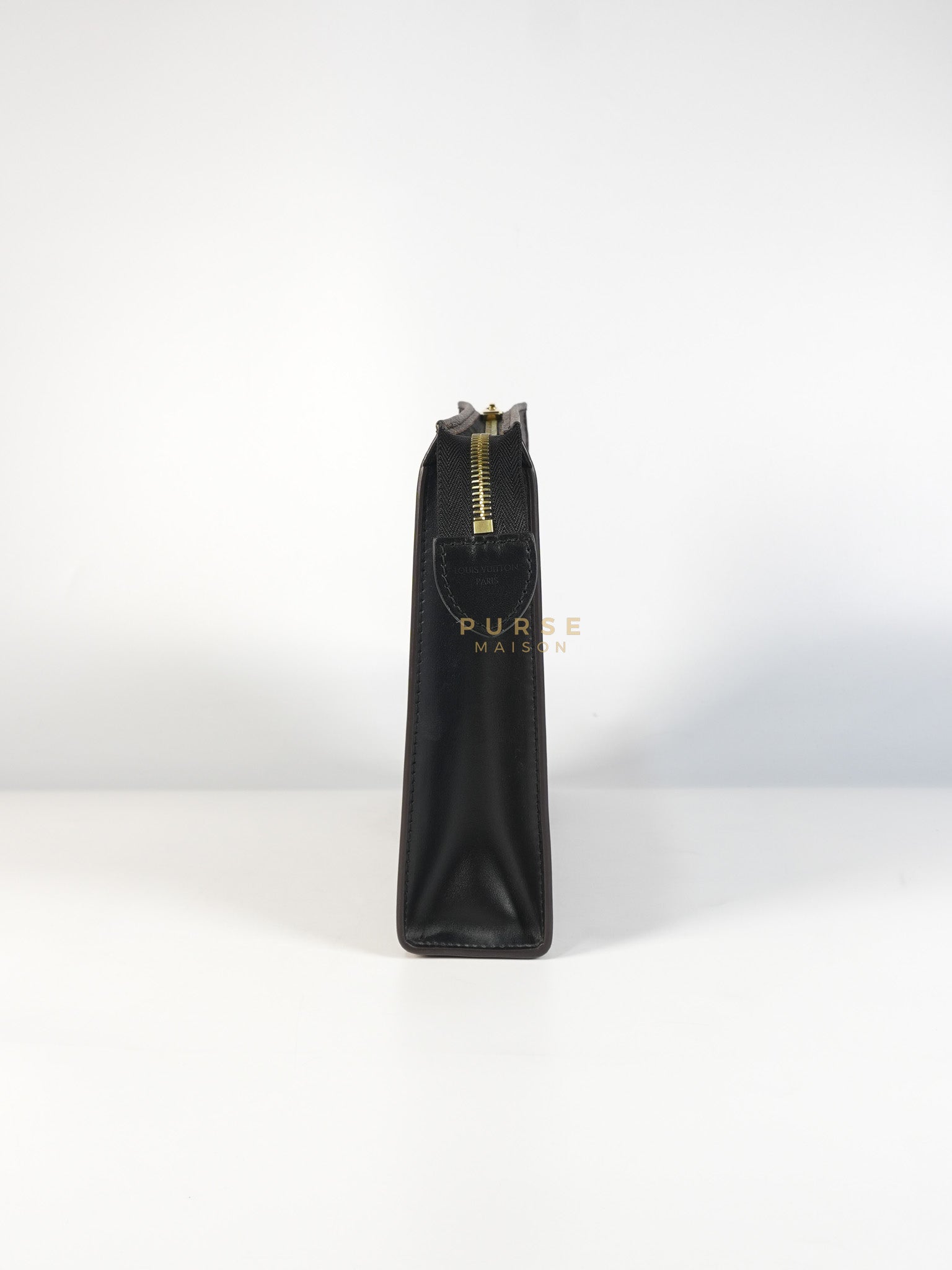 Toiletry Pouch in Monogram Canvas and Black Leather (Microchip) | Purse Maison Luxury Bags Shop