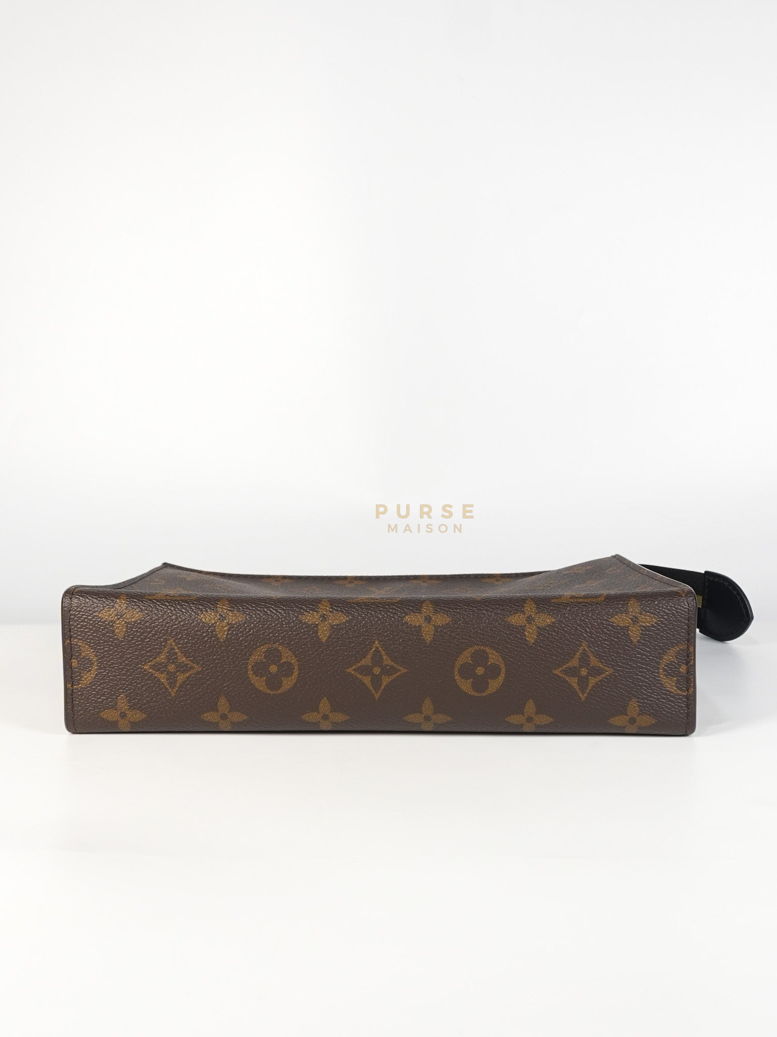 Toiletry Pouch in Monogram Canvas and Black Leather (Microchip) | Purse Maison Luxury Bags Shop