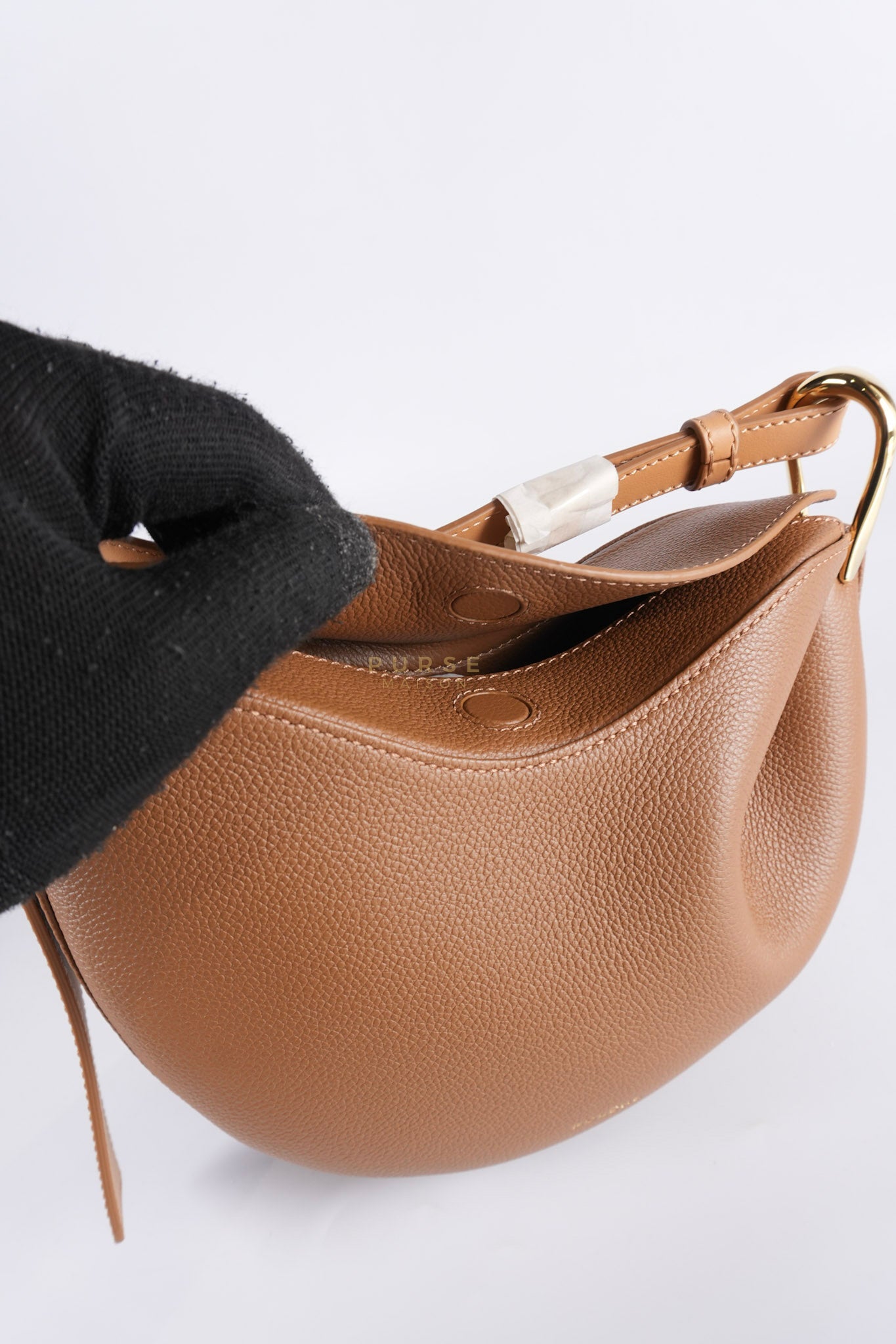 Tonca Duo Bag In Camel Graine Leather | Purse Maison Luxury Bags Shop