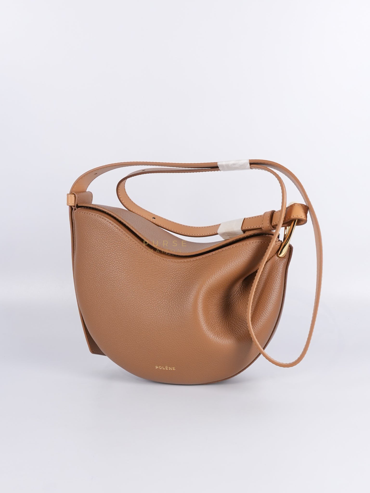 Tonca Duo Bag In Camel Graine Leather | Purse Maison Luxury Bags Shop
