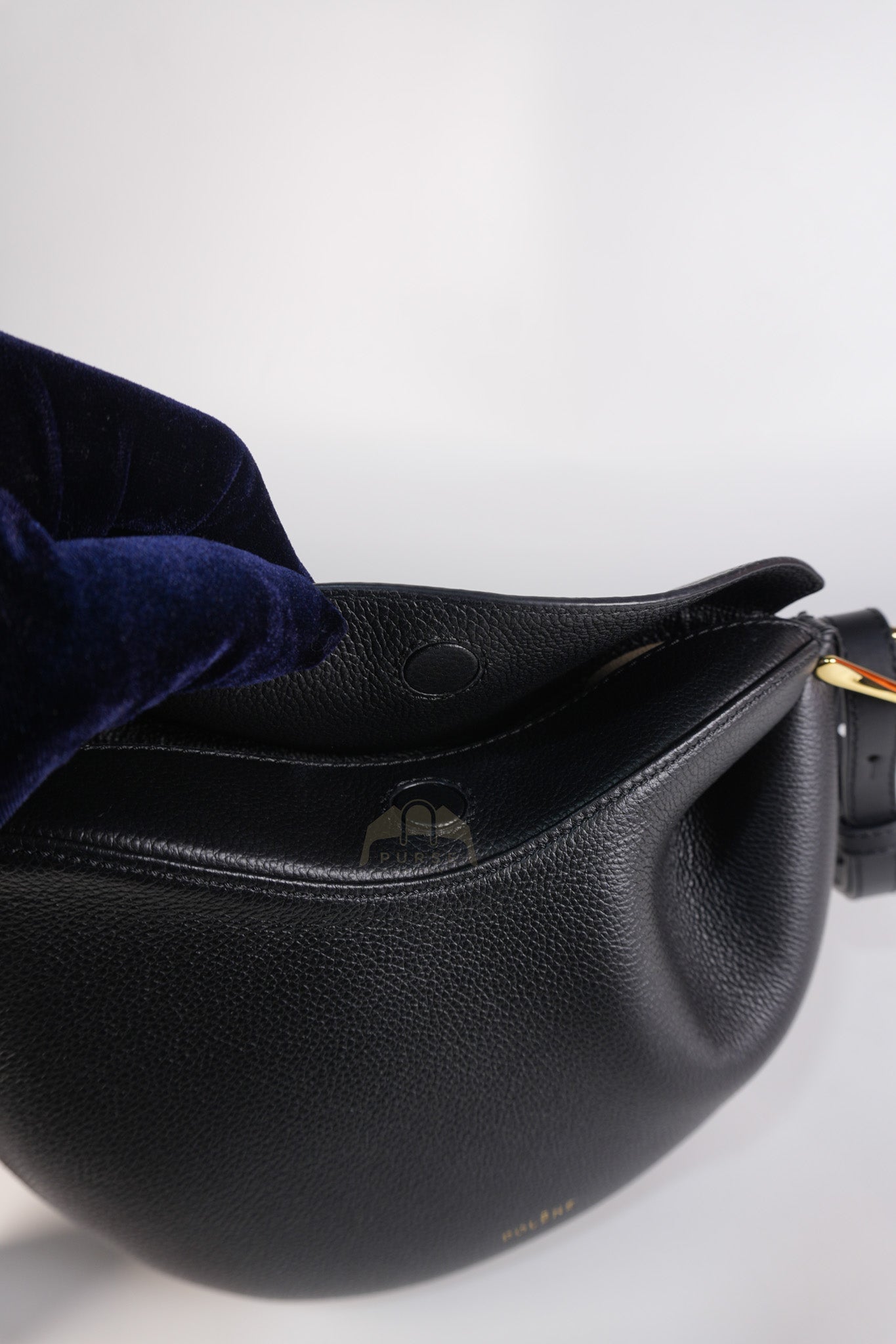 Tonca Monochrome Noir in Graine Leather | Purse Maison Luxury Bags Shop