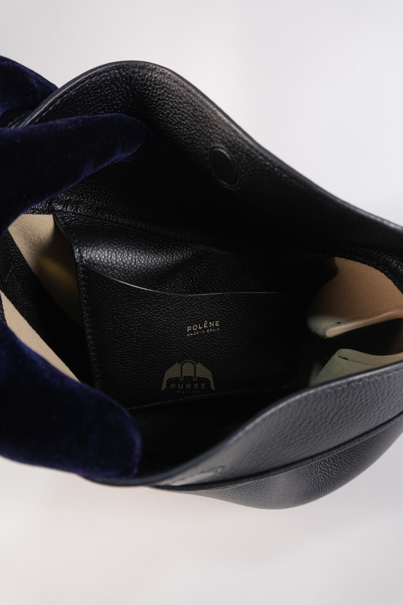 Tonca Monochrome Noir in Graine Leather | Purse Maison Luxury Bags Shop