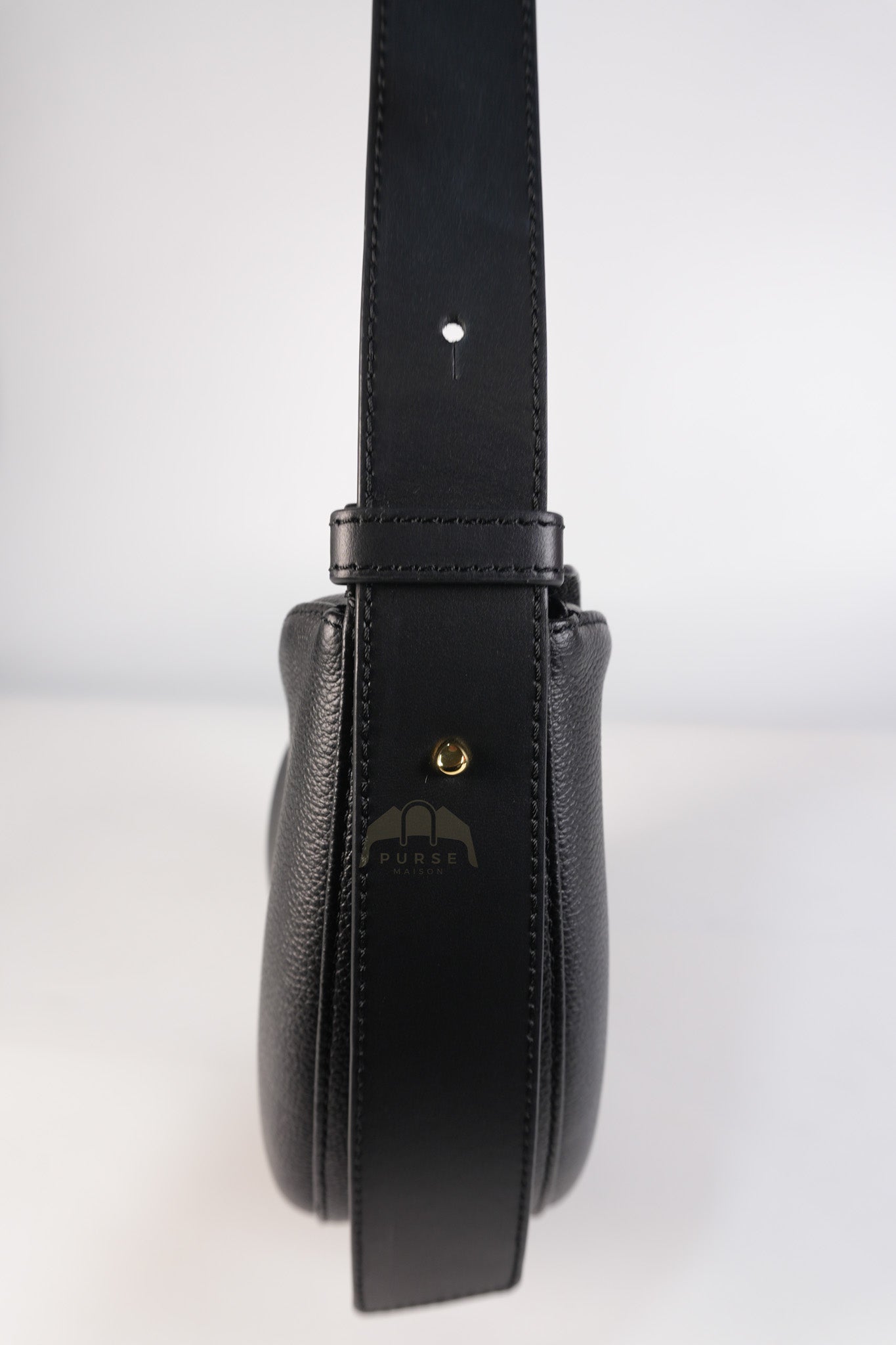 Tonca Monochrome Noir in Graine Leather | Purse Maison Luxury Bags Shop