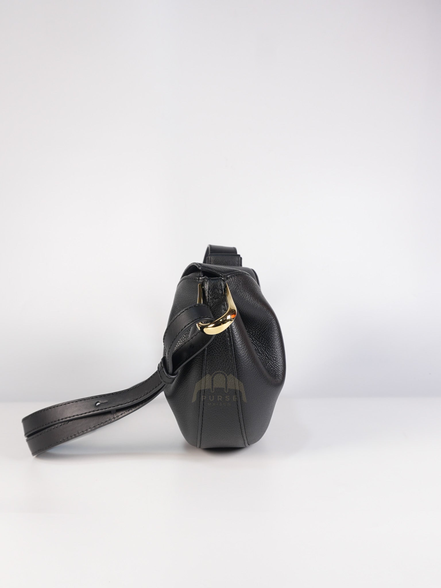 Tonca Monochrome Noir in Graine Leather | Purse Maison Luxury Bags Shop