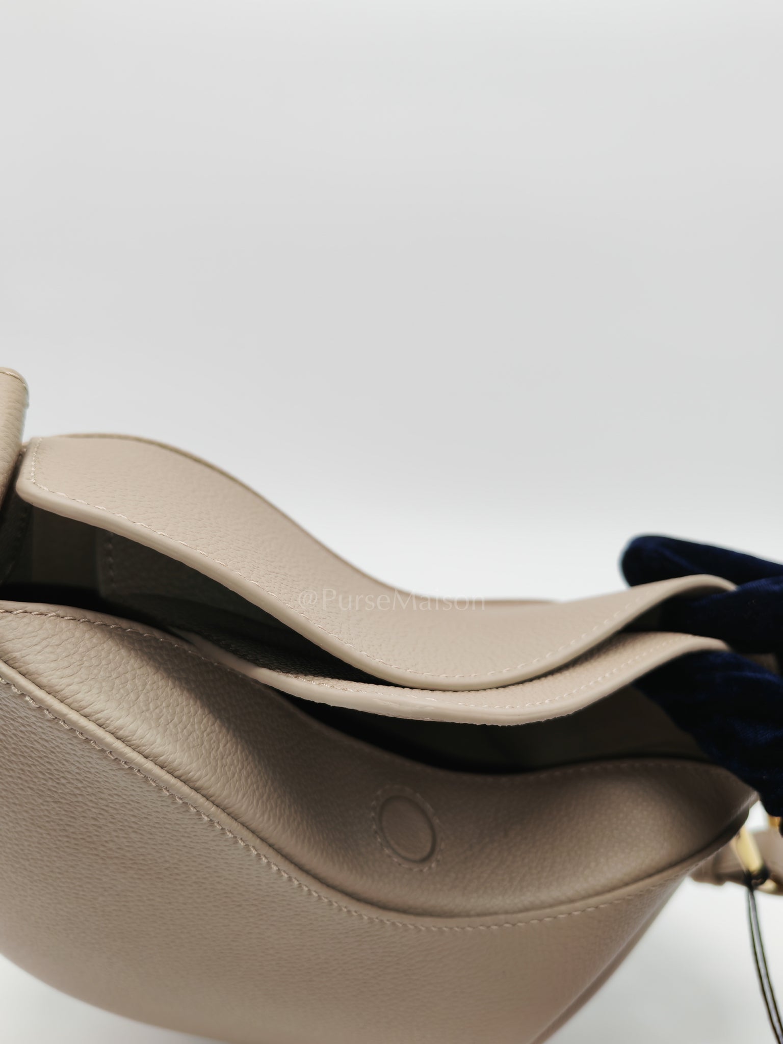 Tonca Taupe in Grained Calfskin Leather Crossbody Bag | Purse Maison Luxury Bags Shop