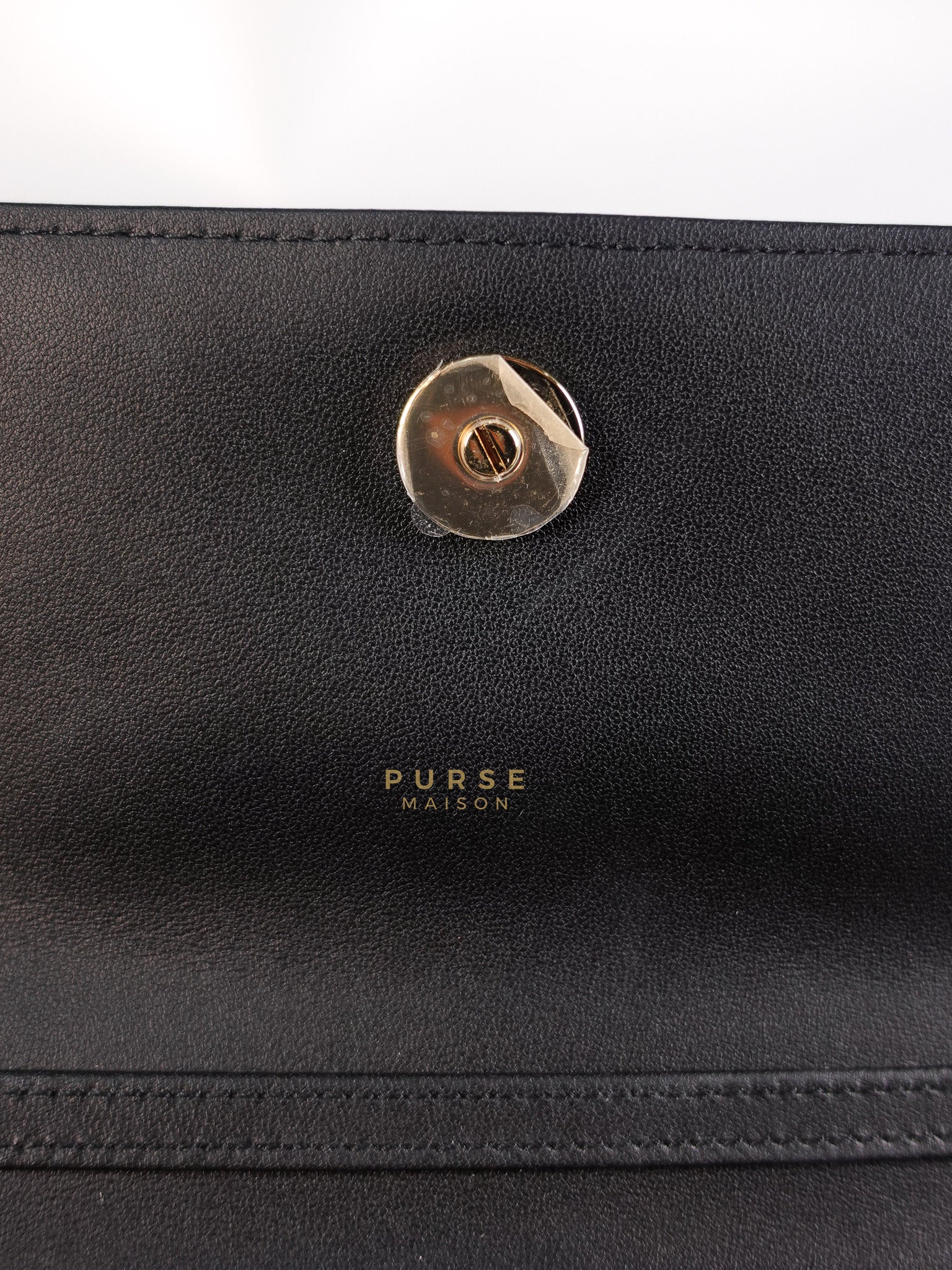 Top Handle Lady Dior Phone Pouch in Black Lambskin Cannage Leather | Purse Maison Luxury Bags Shop