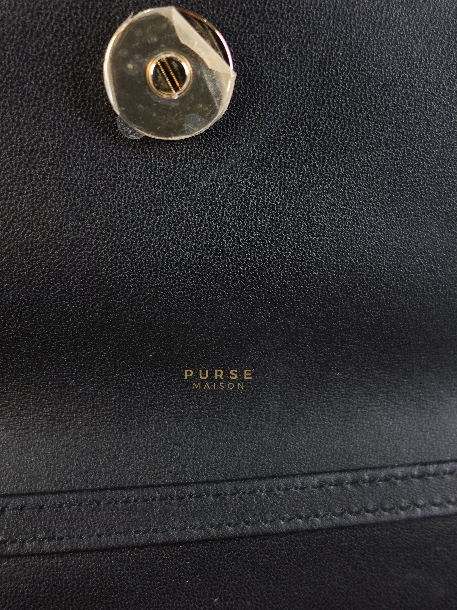 Top Handle Lady Dior Phone Pouch in Black Lambskin Cannage Leather | Purse Maison Luxury Bags Shop