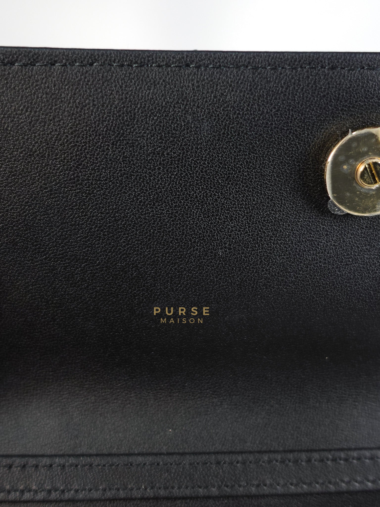 Top Handle Lady Dior Phone Pouch in Black Lambskin Cannage Leather | Purse Maison Luxury Bags Shop