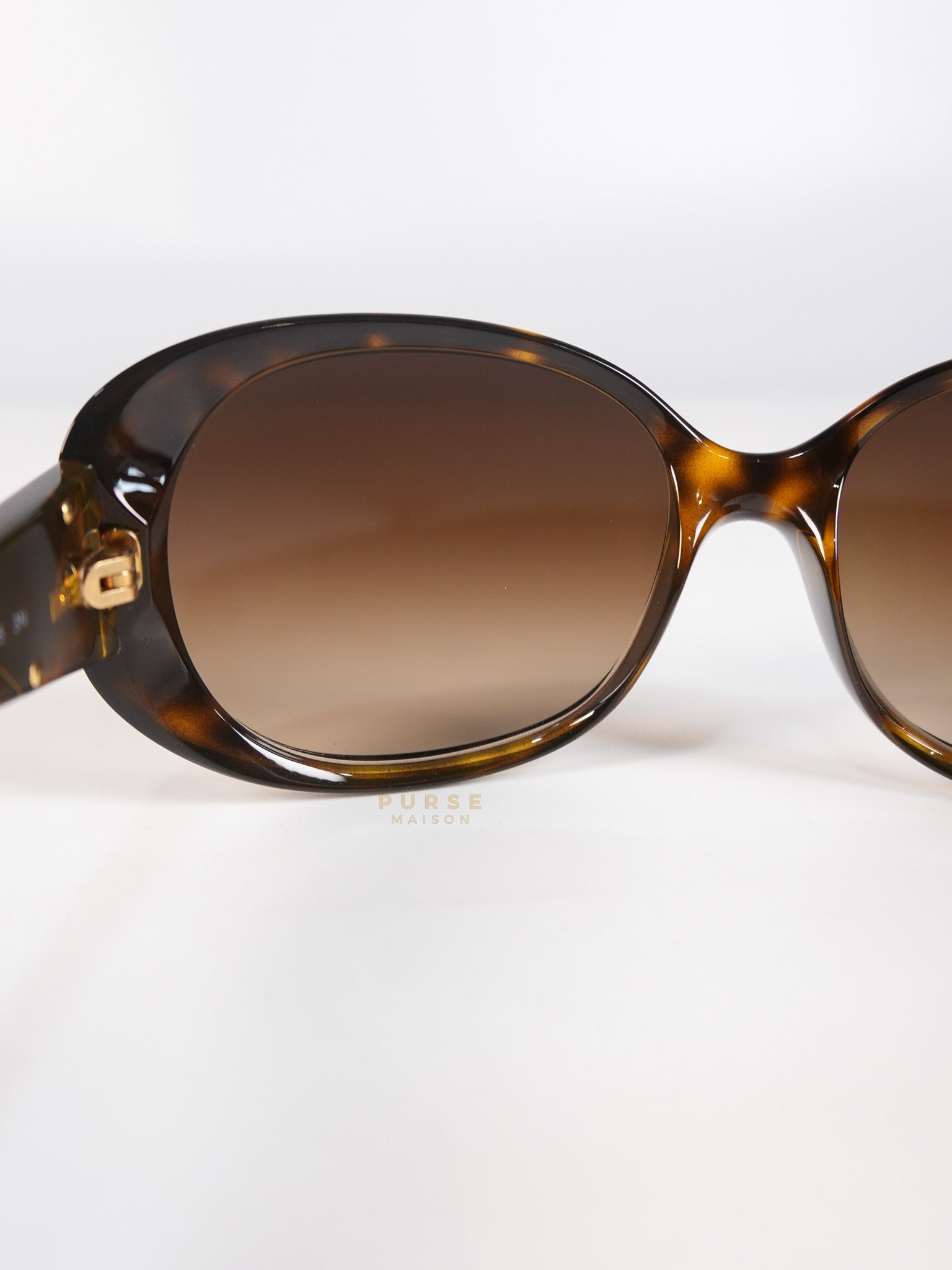 Tortoise Shell Oversized Sunglasses in Brown | Purse Maison Luxury Bags Shop