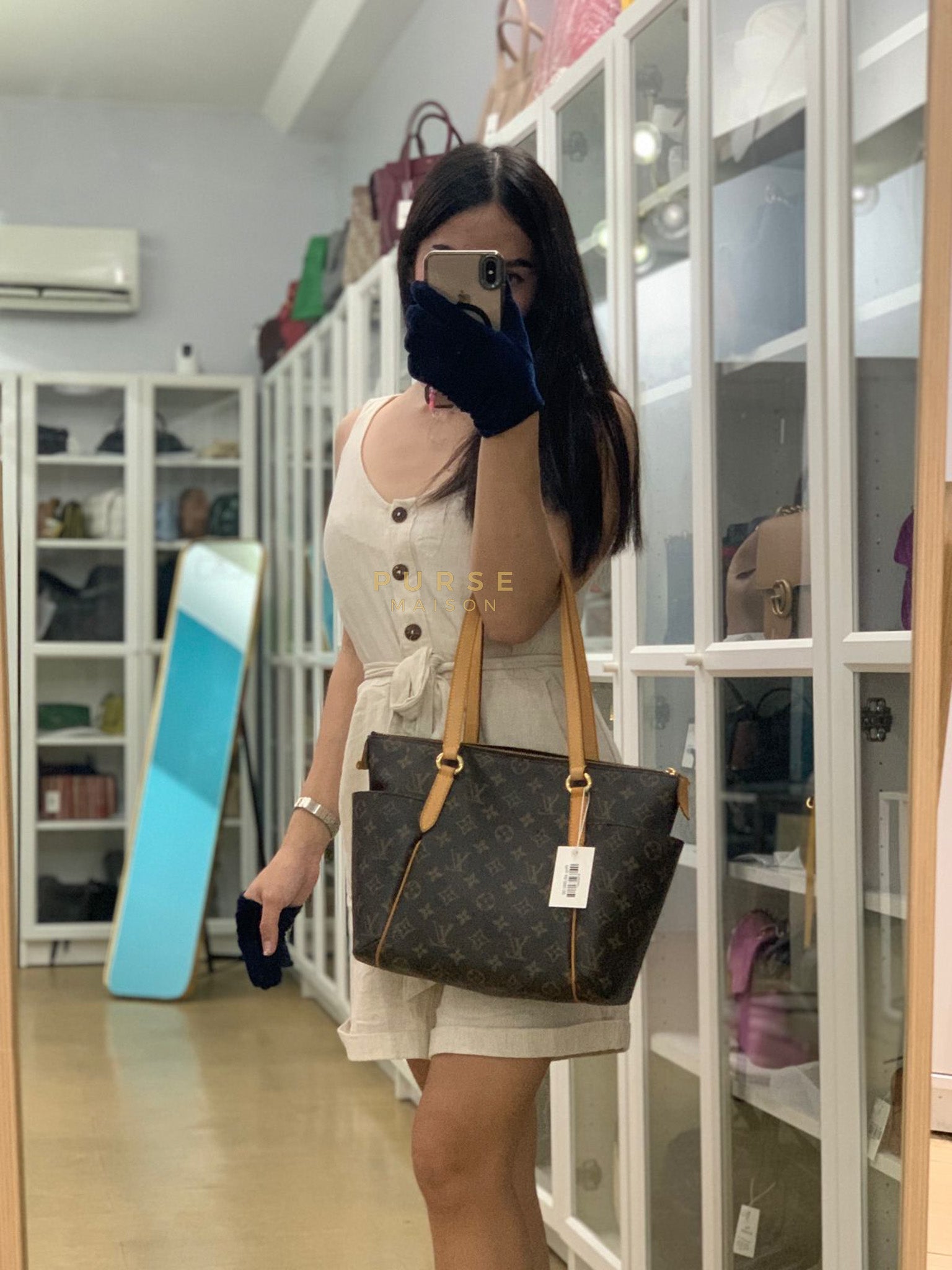 Totally PM Tote Bag in Monogram Canvas & Gold Hardware (Date Code: FL2112) | Purse Maison Luxury Bags Shop