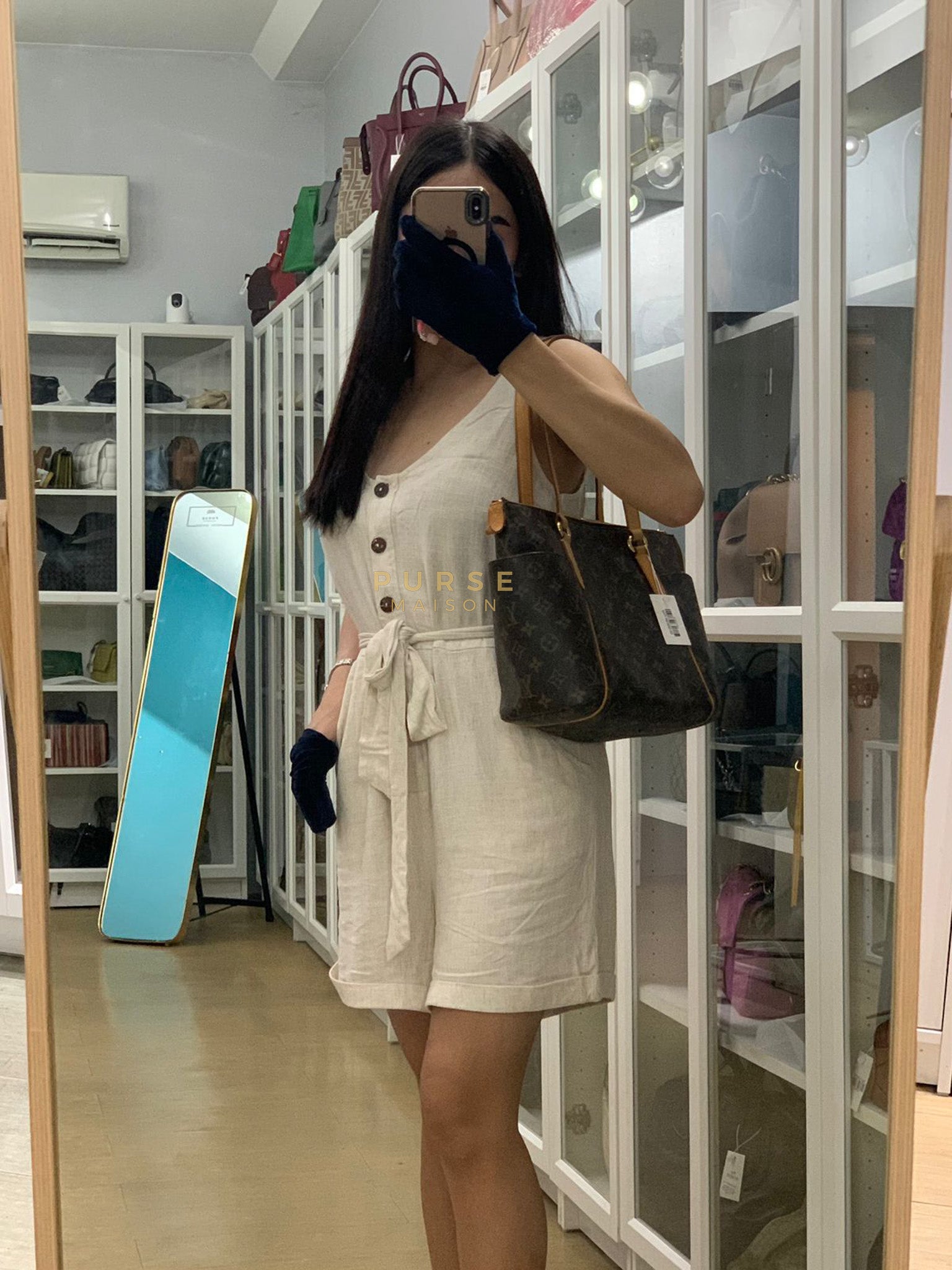 Totally PM Tote Bag in Monogram Canvas & Gold Hardware (Date Code: FL2112) | Purse Maison Luxury Bags Shop