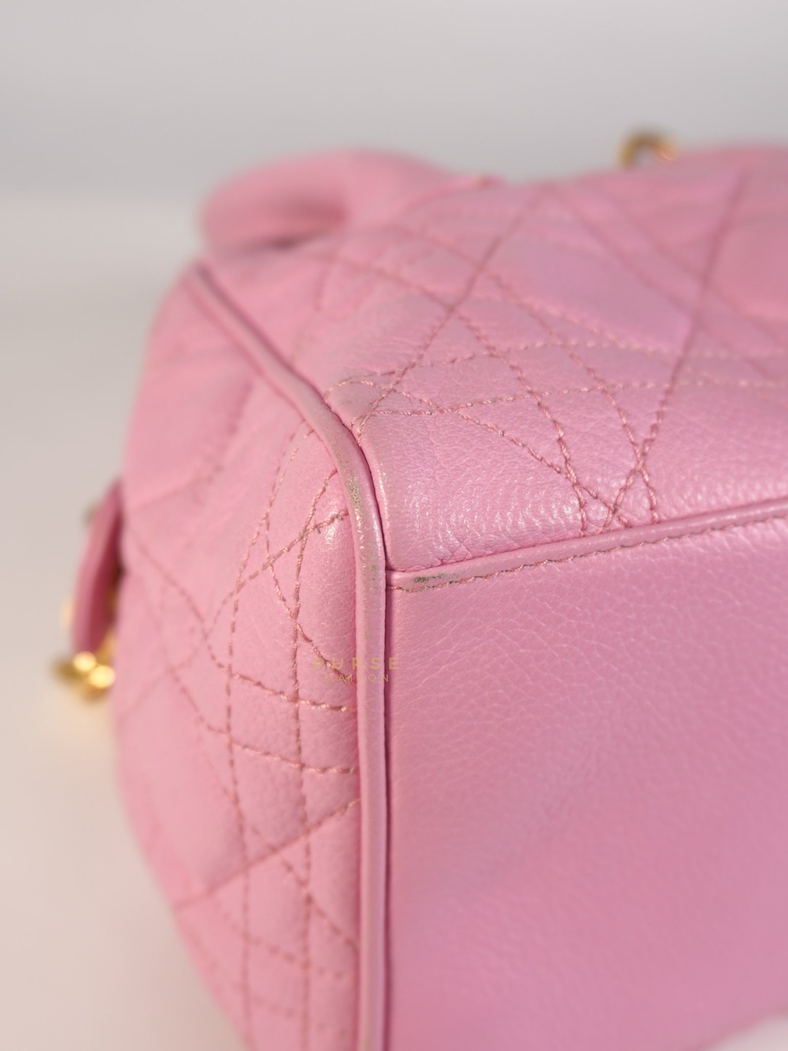 Toujours Mini 2way Pink Cannage Quilted Leather | Purse Maison Luxury Bags Shop