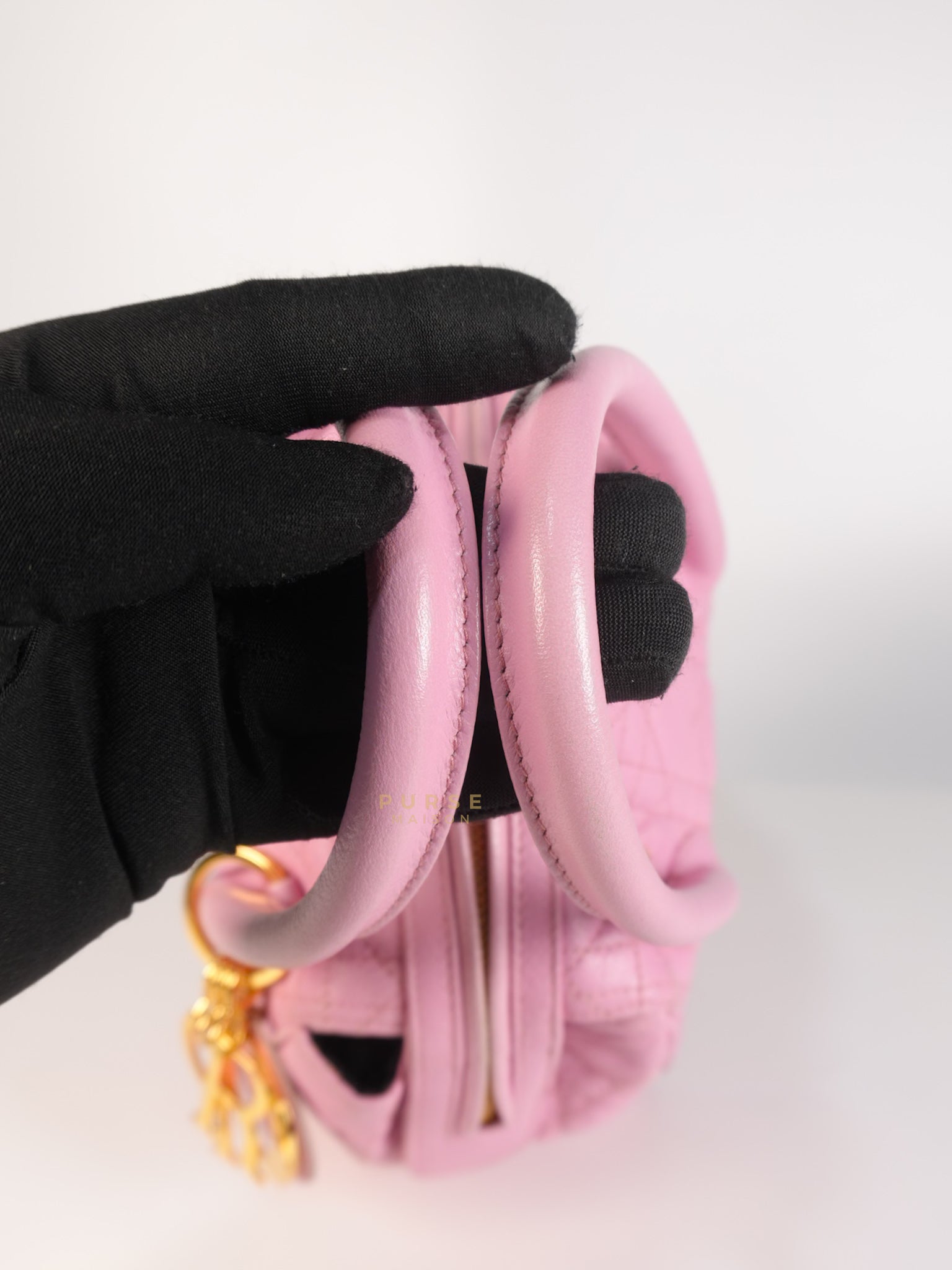 Toujours Mini 2way Pink Cannage Quilted Leather | Purse Maison Luxury Bags Shop
