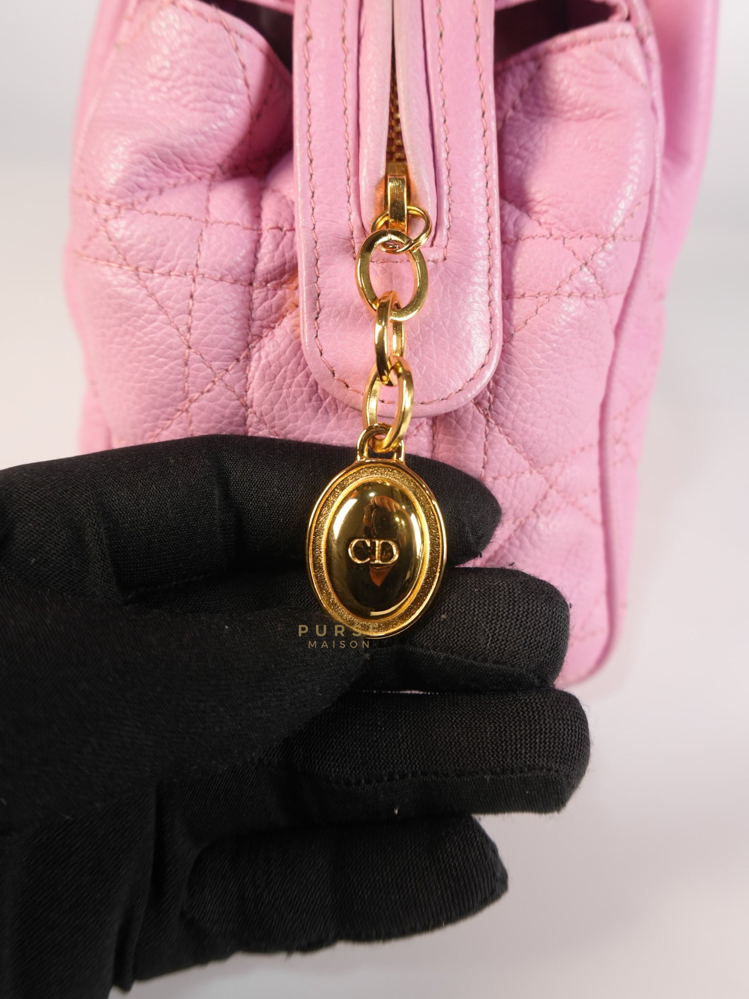 Toujours Mini 2way Pink Cannage Quilted Leather | Purse Maison Luxury Bags Shop