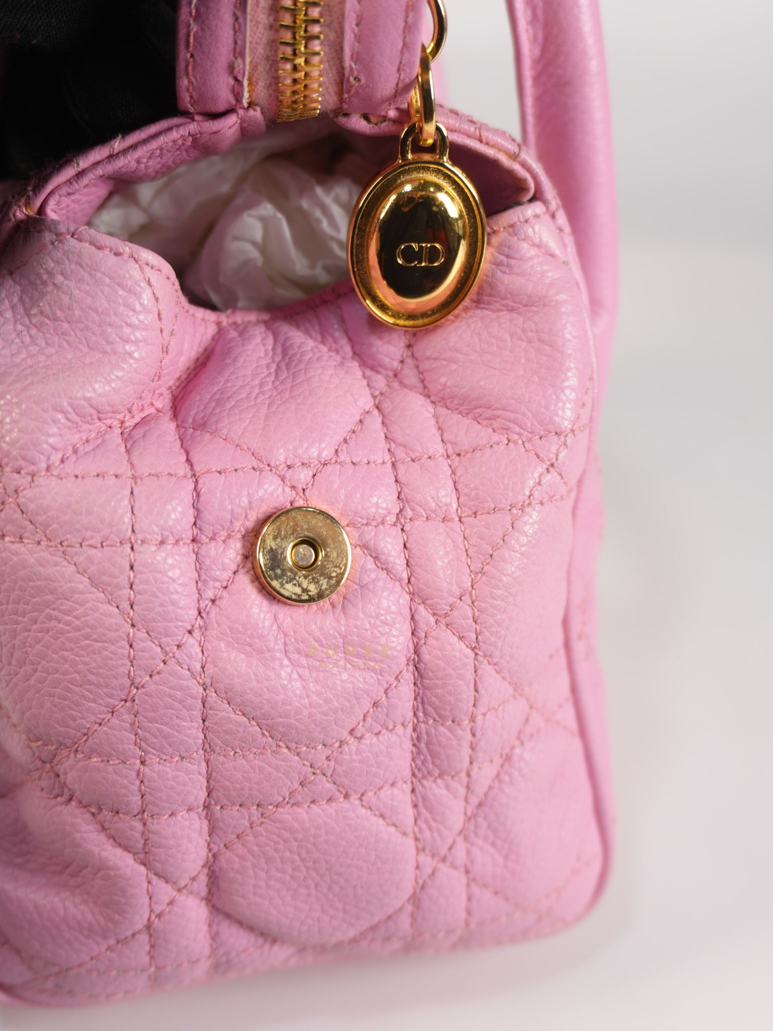 Toujours Mini 2way Pink Cannage Quilted Leather | Purse Maison Luxury Bags Shop