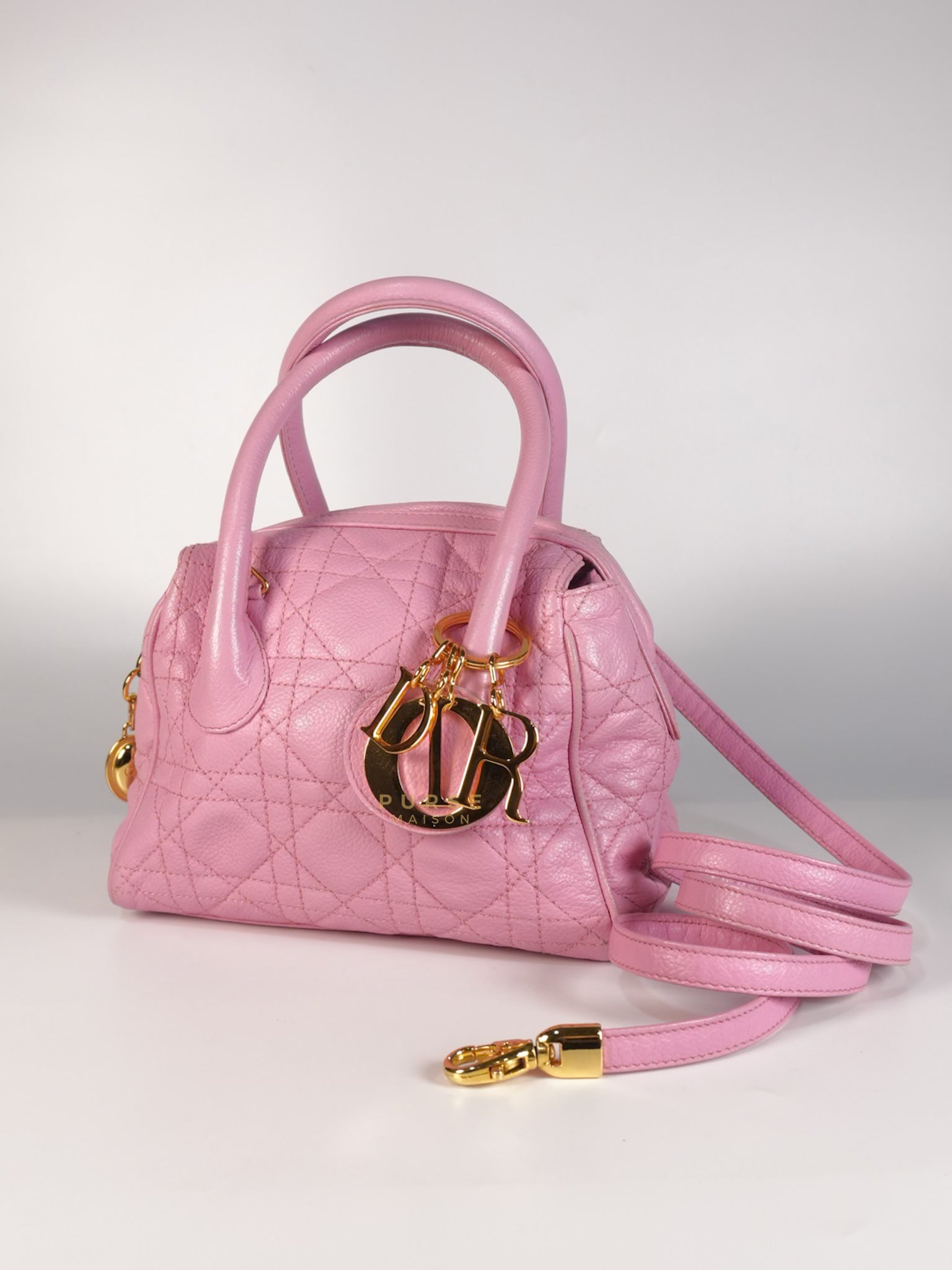 Toujours Mini 2way Pink Cannage Quilted Leather | Purse Maison Luxury Bags Shop