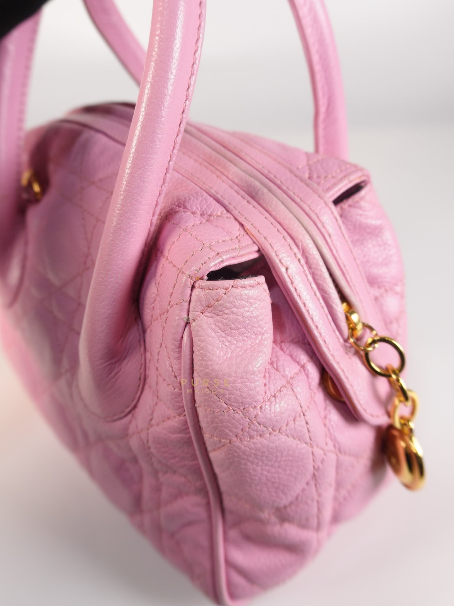 Toujours Mini 2way Pink Cannage Quilted Leather | Purse Maison Luxury Bags Shop