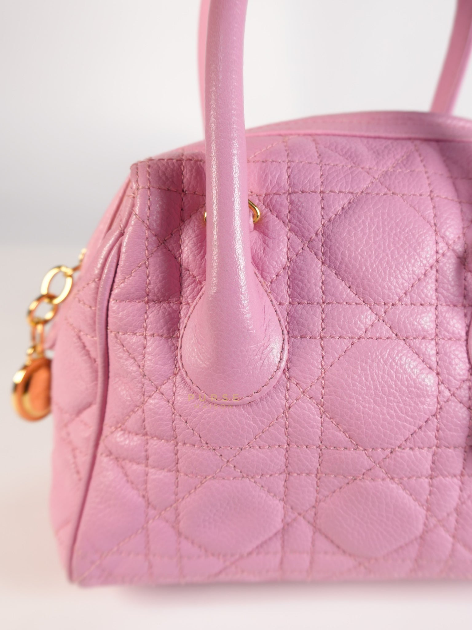 Toujours Mini 2way Pink Cannage Quilted Leather | Purse Maison Luxury Bags Shop