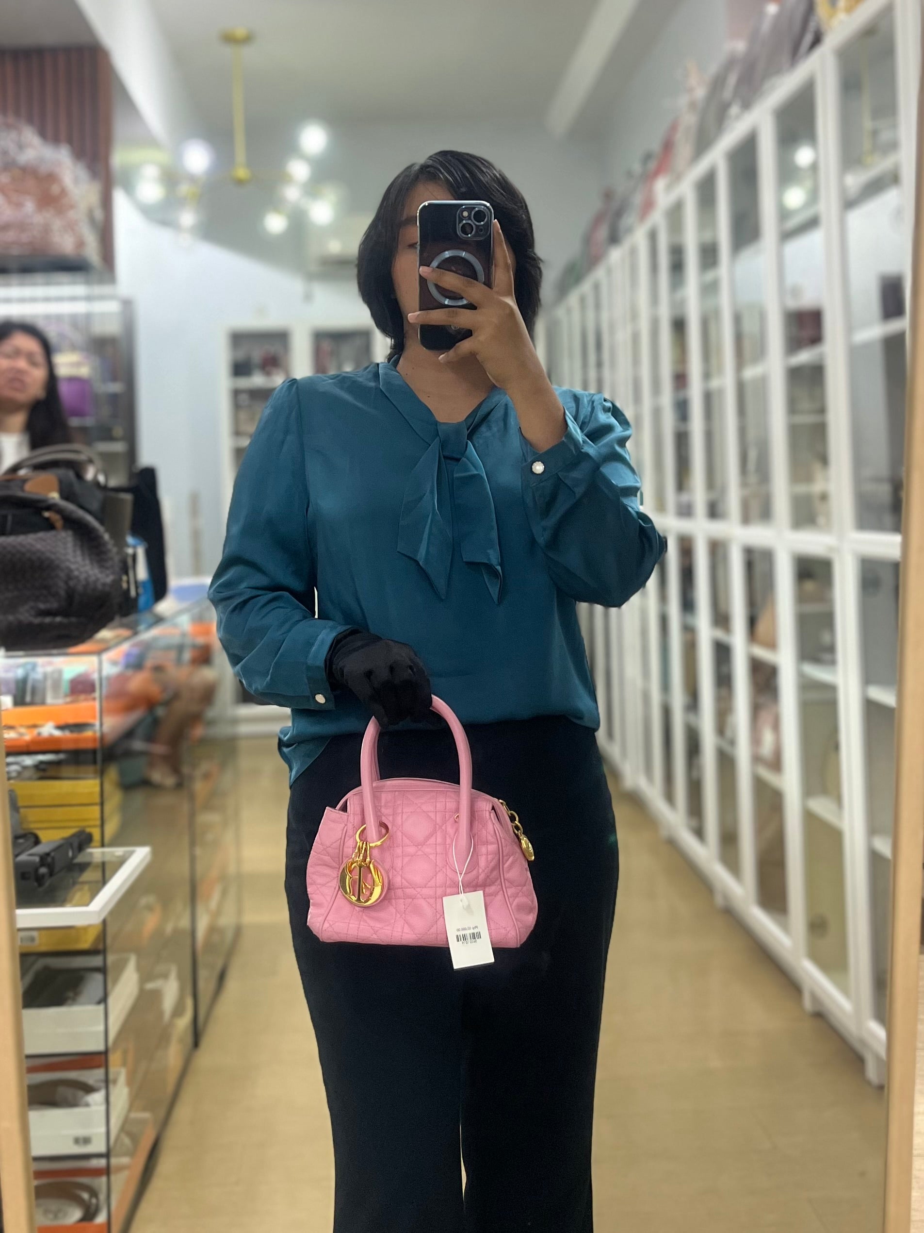 Toujours Mini 2way Pink Cannage Quilted Leather | Purse Maison Luxury Bags Shop