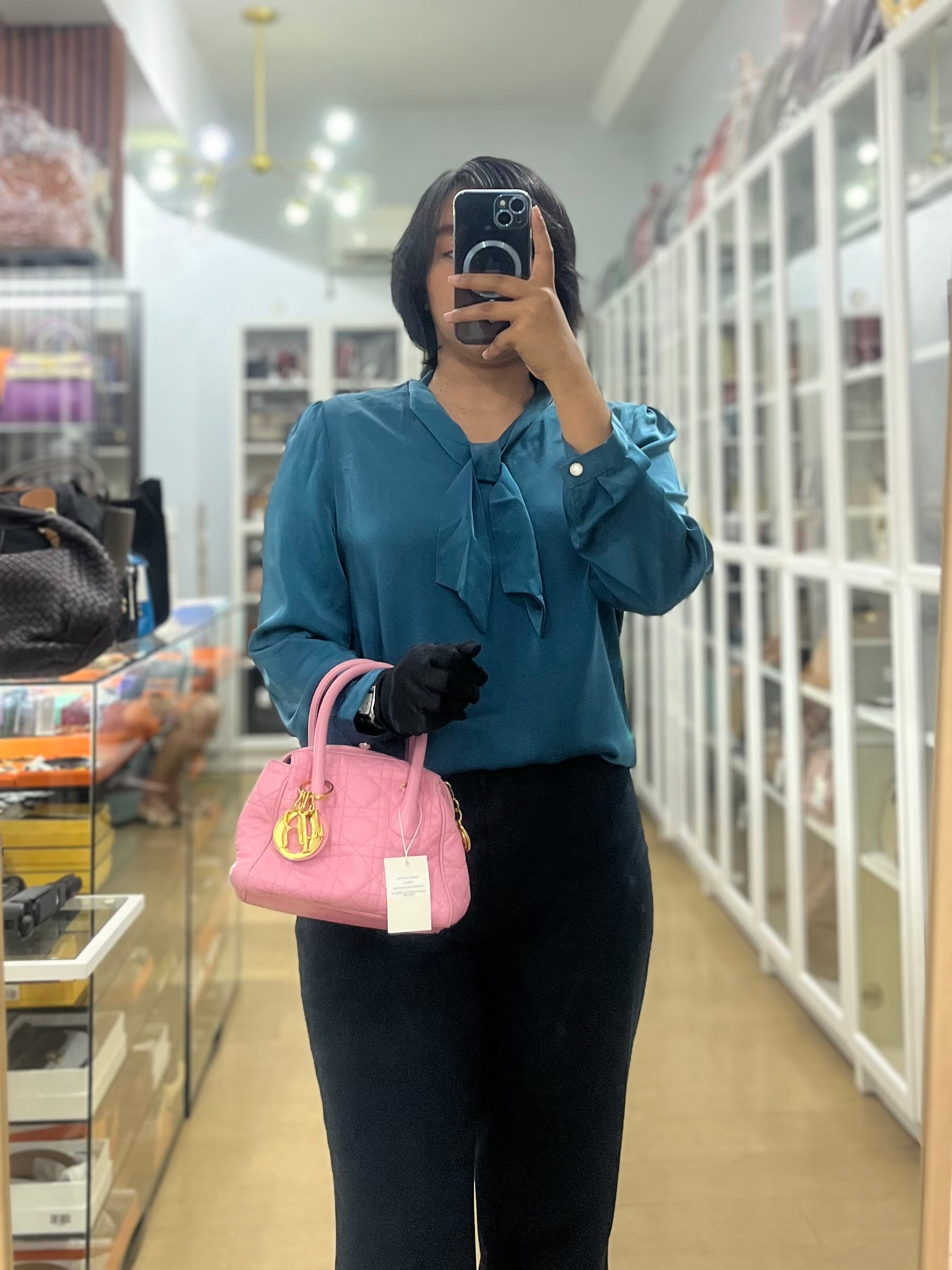 Toujours Mini 2way Pink Cannage Quilted Leather | Purse Maison Luxury Bags Shop