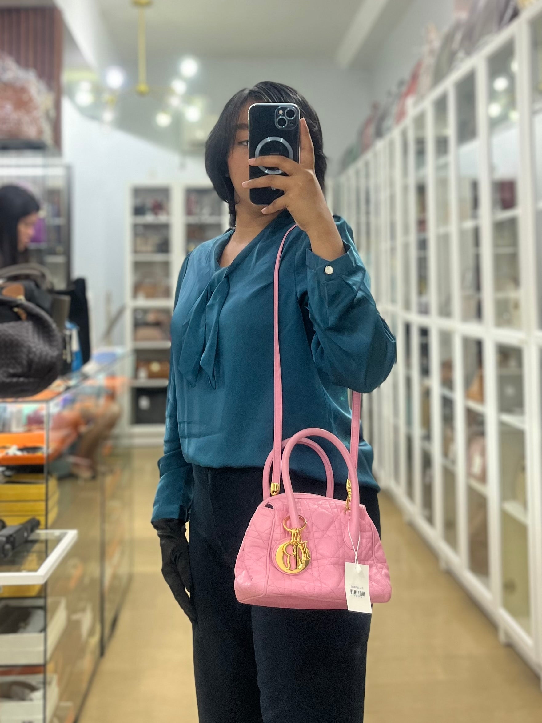 Toujours Mini 2way Pink Cannage Quilted Leather | Purse Maison Luxury Bags Shop